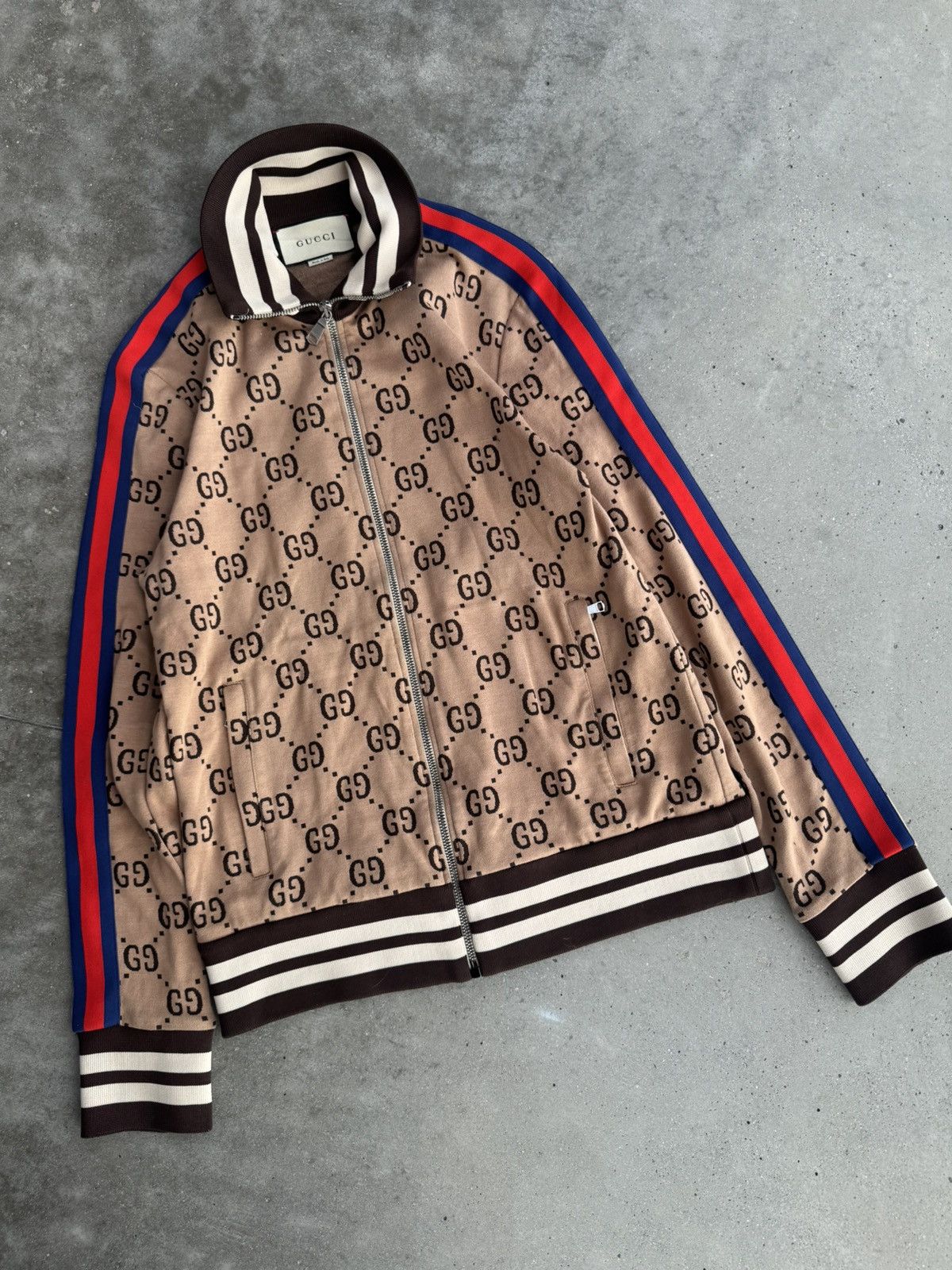 Gucci Gucci jacquard technical knit jacket designer monogram hype Size US M / EU 48-50 / 2 - 1 Thumbnail