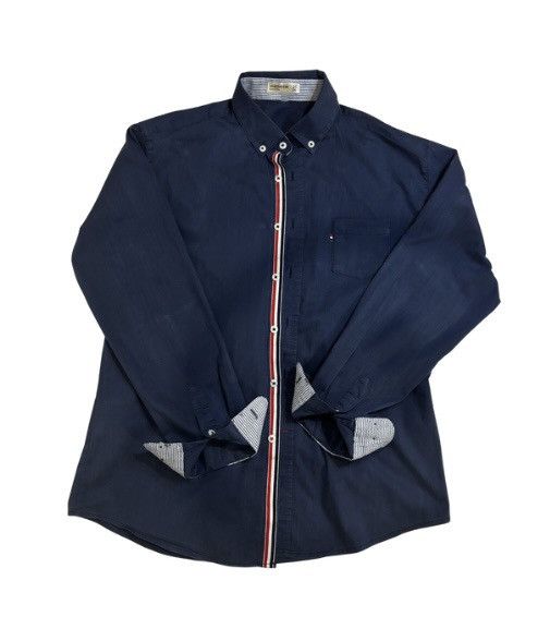 Other Navy button down Shirt.ms1041 Size US XS / EU 42 / 0 - 1 Thumbnail