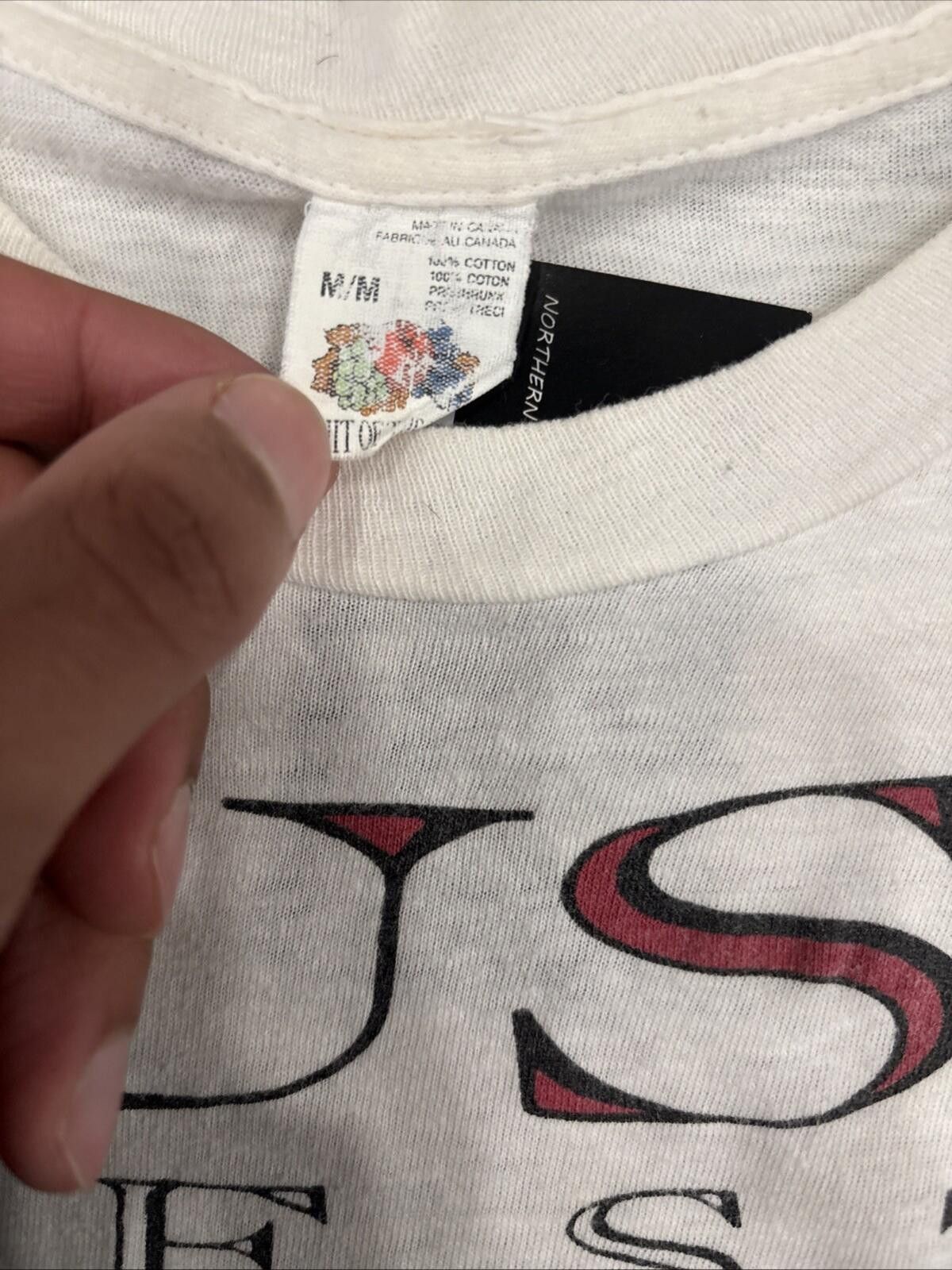 Fruit Of The Loom Vintage 80’s White Rush Presto North American Tour T-shirt Size US M / EU 48-50 / 2 - 3 Thumbnail