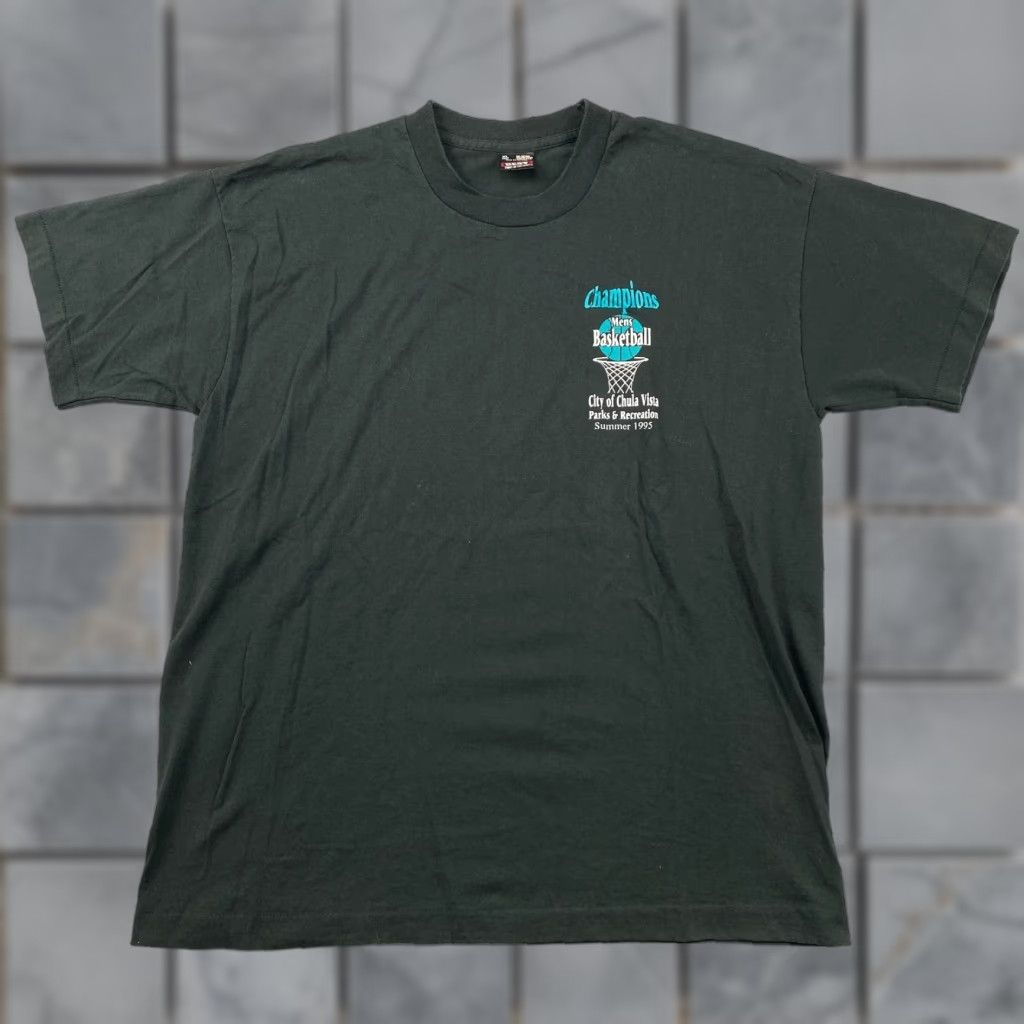 Fruit Of The Loom VTG Fruit of the Loom Single Stitch Shirt Mens XL Black Short Sleeve USA 1995 Size US XL / EU 56 / 4 - 1 Thumbnail