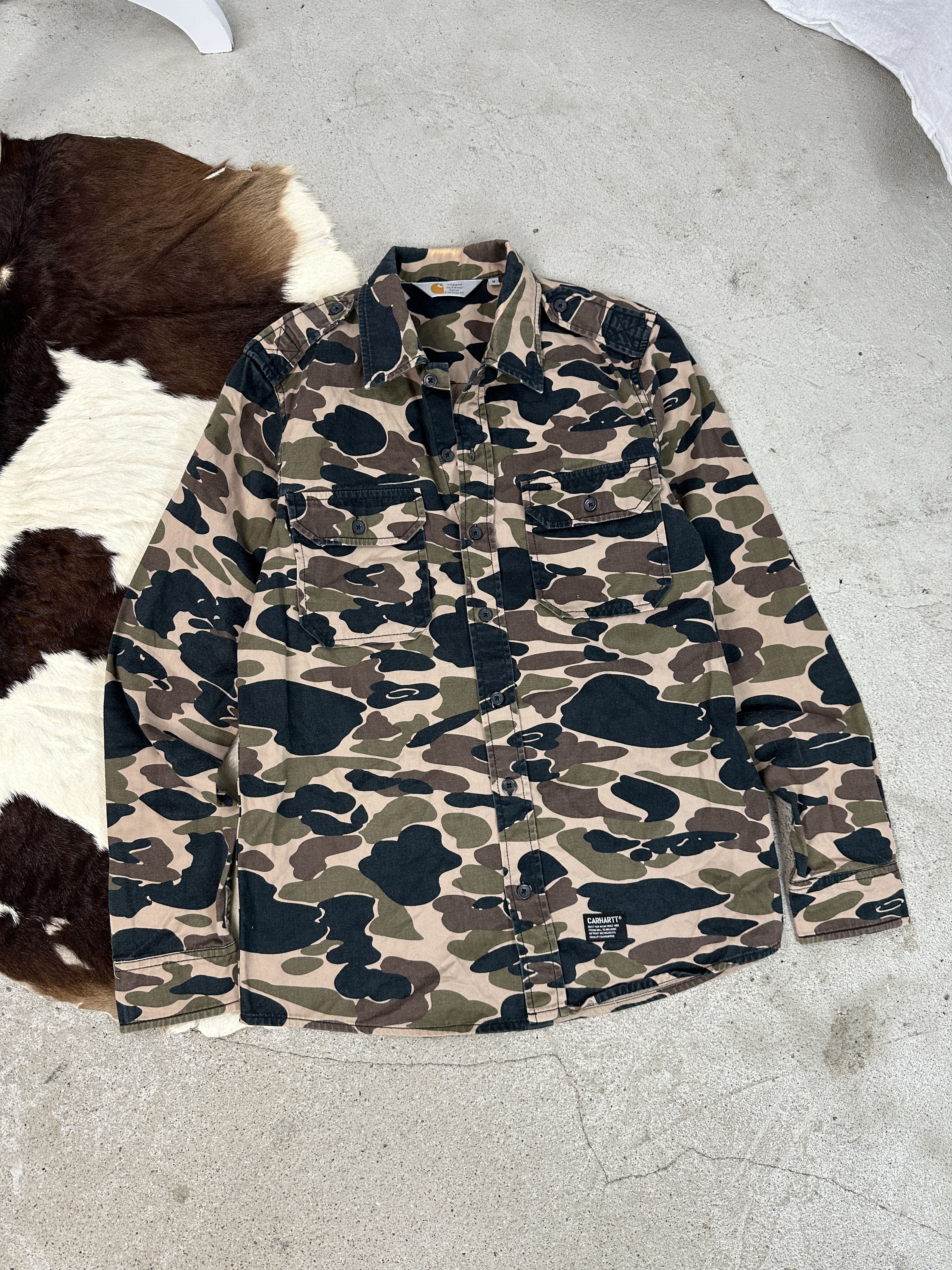 Vintage Streetwear Military 00s Carhartt Camo Overshirt