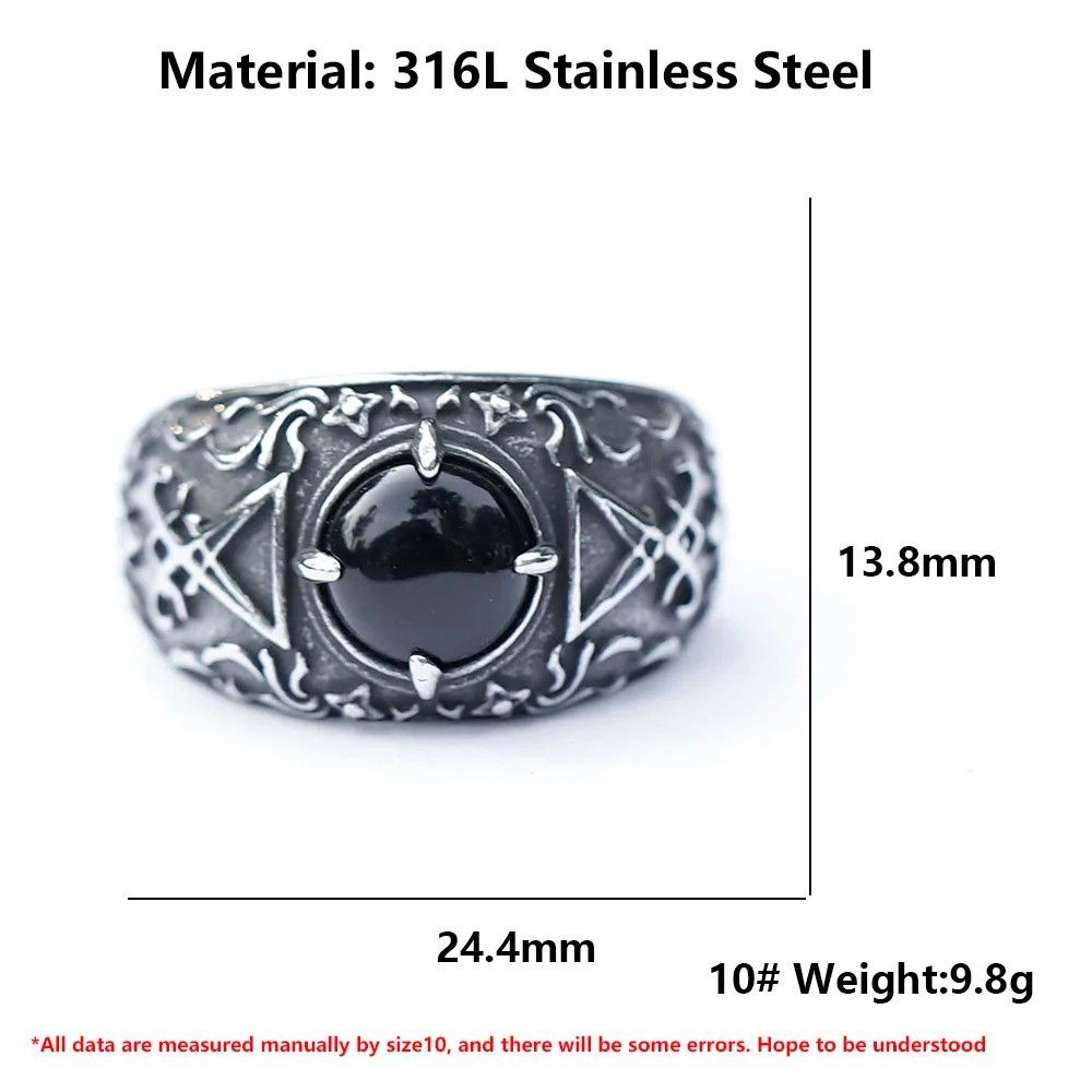 Jewelry Lucifer Satan Ring Streetwear Jewelry Fashion Gift Size ONE SIZE - 4 Thumbnail