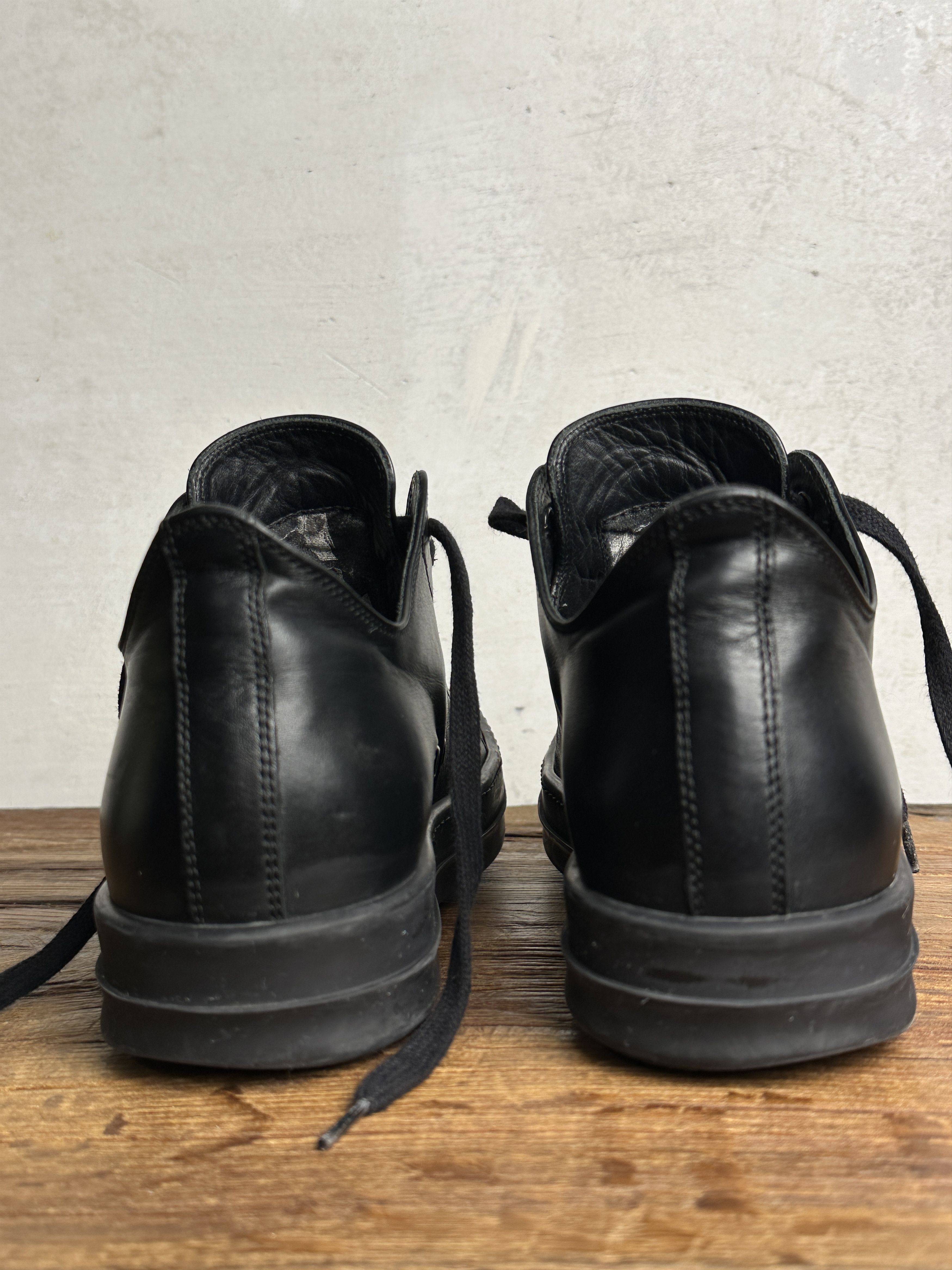Rick Owens Rick Owens Mainline Triple Black Low Top Ramones Size US 5.5 / EU 38 - 11 Thumbnail