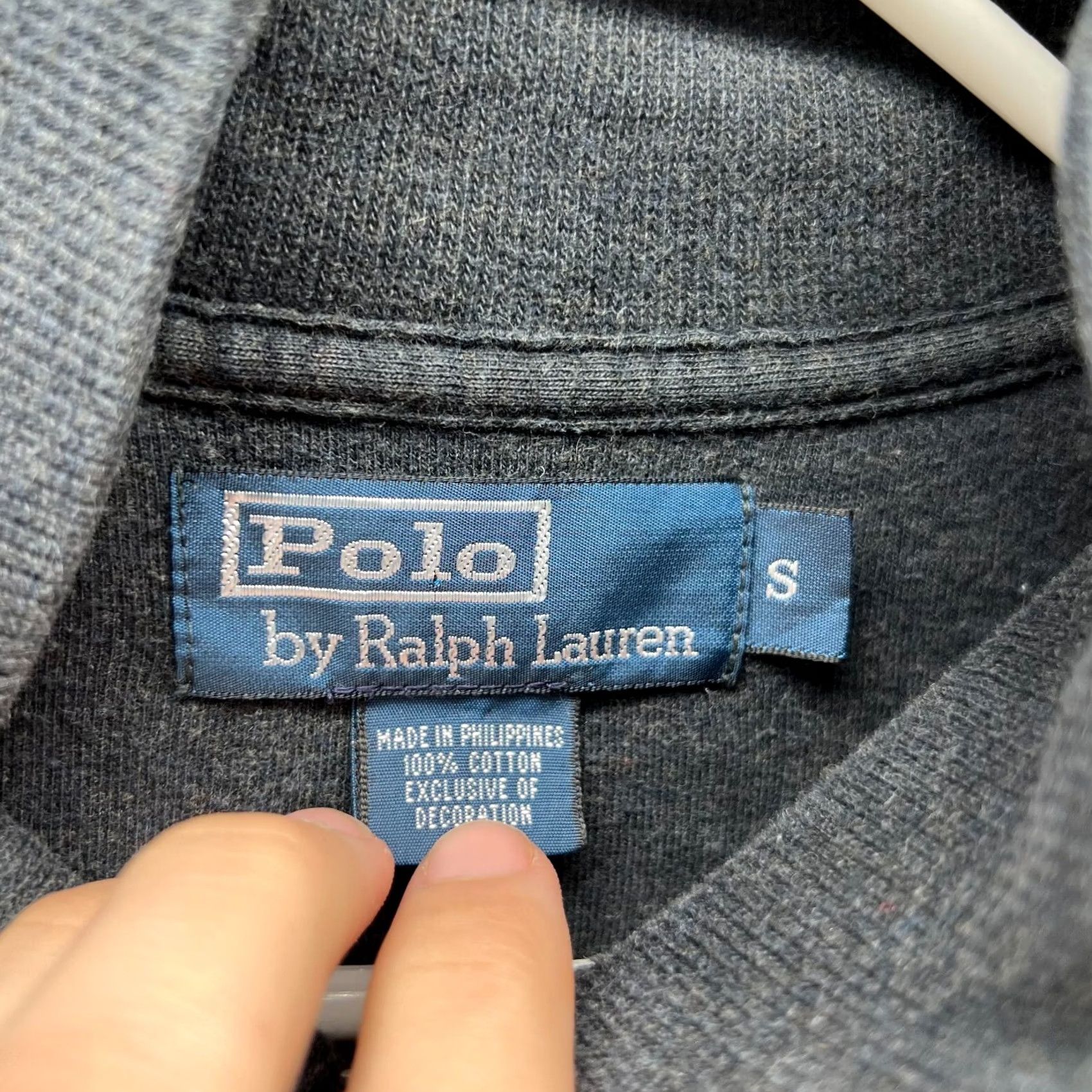 Polo Ralph Lauren VINTAGE Polo Ralph Lauren Sweater Shirt Mens Small Black Full Zip Jacket Fleece Pony Size US S / EU 44-46 / 1 - 4 Thumbnail