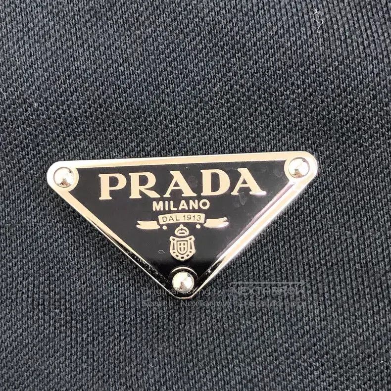Prada Prada 23 black triangle cotton lapel single-breasted sleev Size S / US 4 / IT 40 - 4 Thumbnail