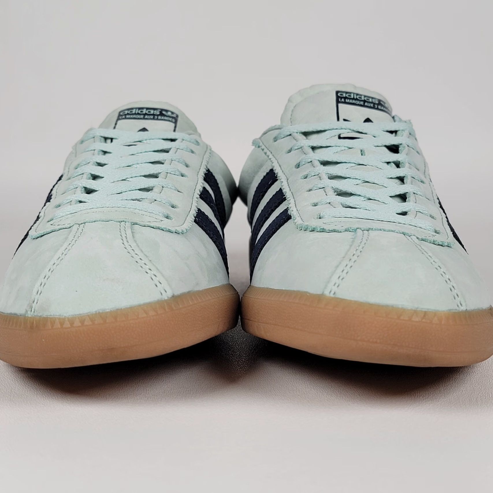 Adidas adidas Bermuda Sneaker Men 10.5 Ash Green/Collegiate Navy/Gum CQ2783 Collegiate Sneaker Mens Shoes Size US 11 / EU 44 - 3 Thumbnail