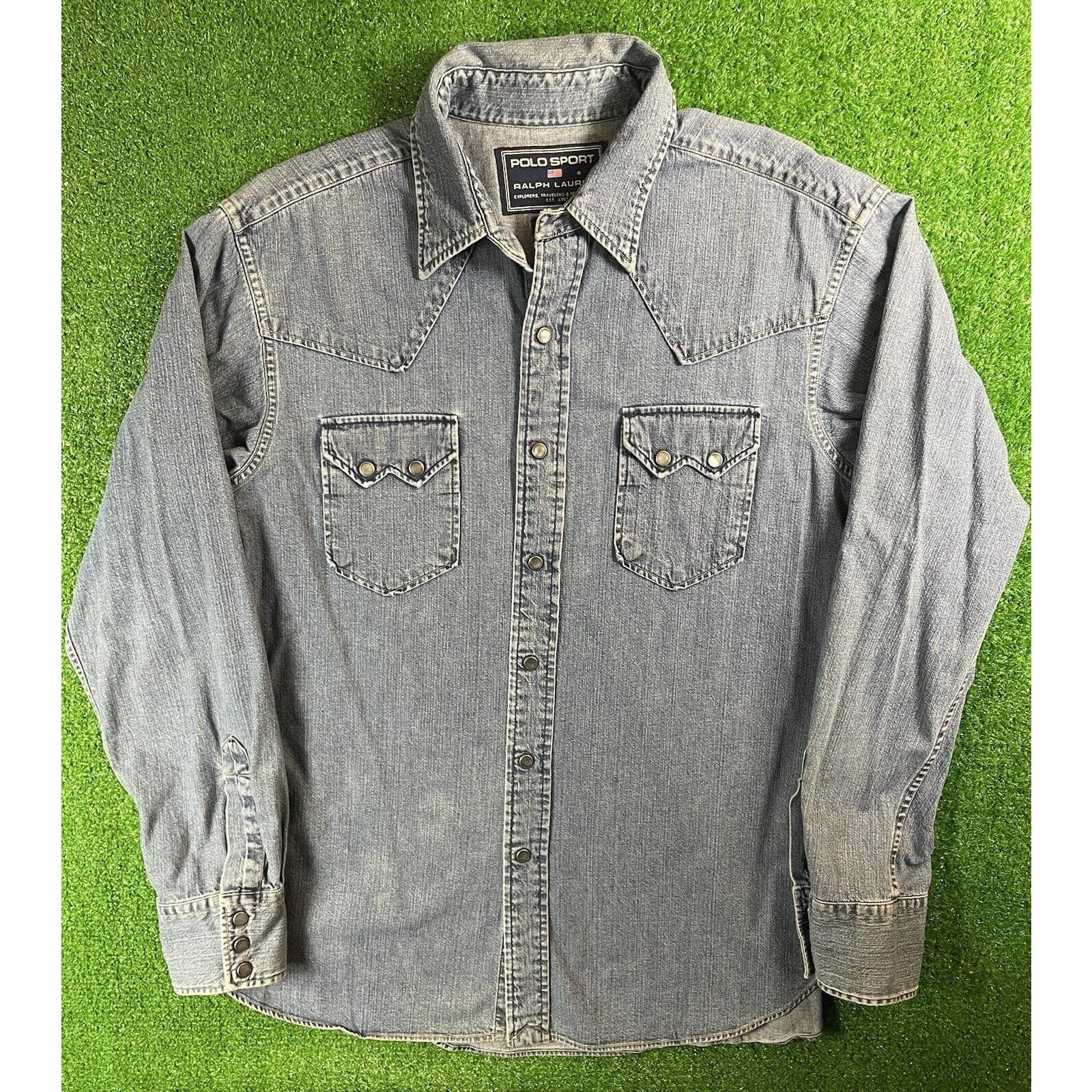 Ralph Lauren Sport Vintage Polo Sport Ralph Lauren Medium Western Flannel Shirt Size US M / EU 48-50 / 2 - 3 Thumbnail