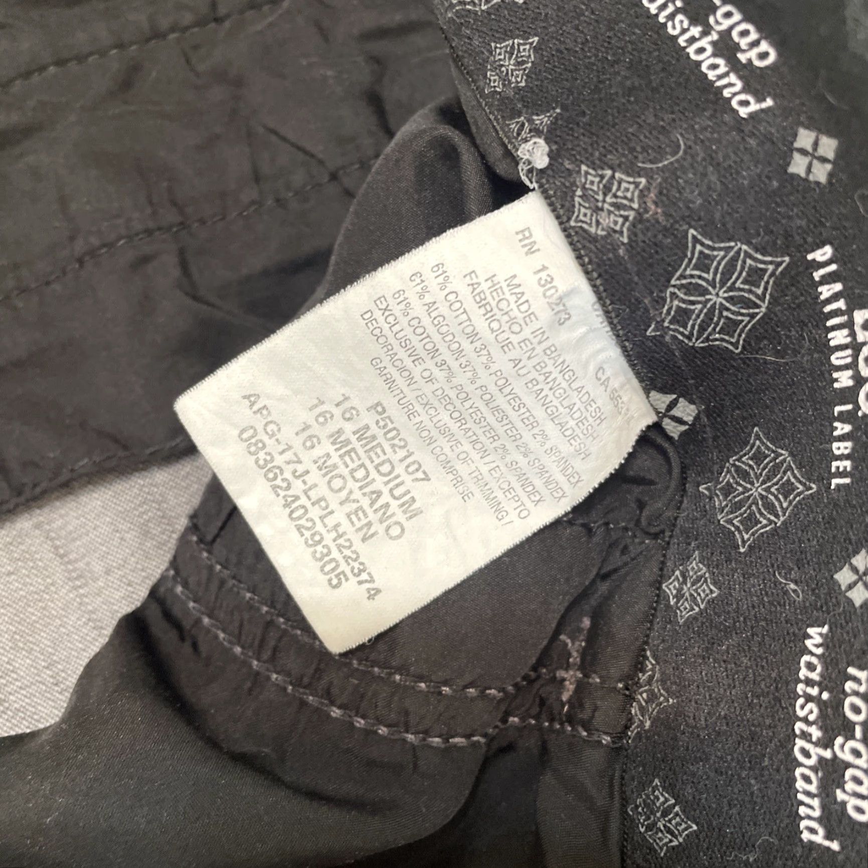 Gap Gap Gray Jeans 16M Womens Regular Straight Leg Mid Rise Dress Pants - 30in Inseam Size 38" / US 16 / IT 52 - 2 Thumbnail