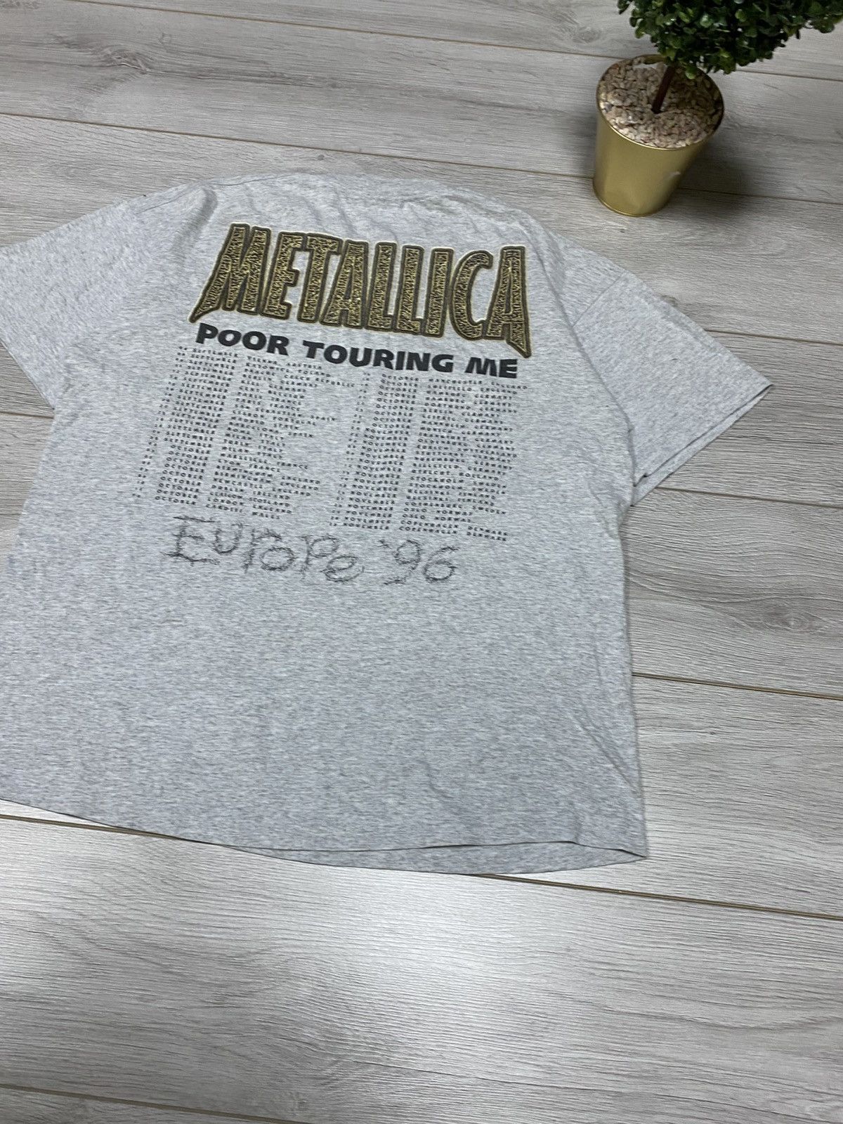 Band Tees Vintage Metallica 1996 “Poor Touring Me” Europe tour tee Size US XL / EU 56 / 4 - 2 Thumbnail