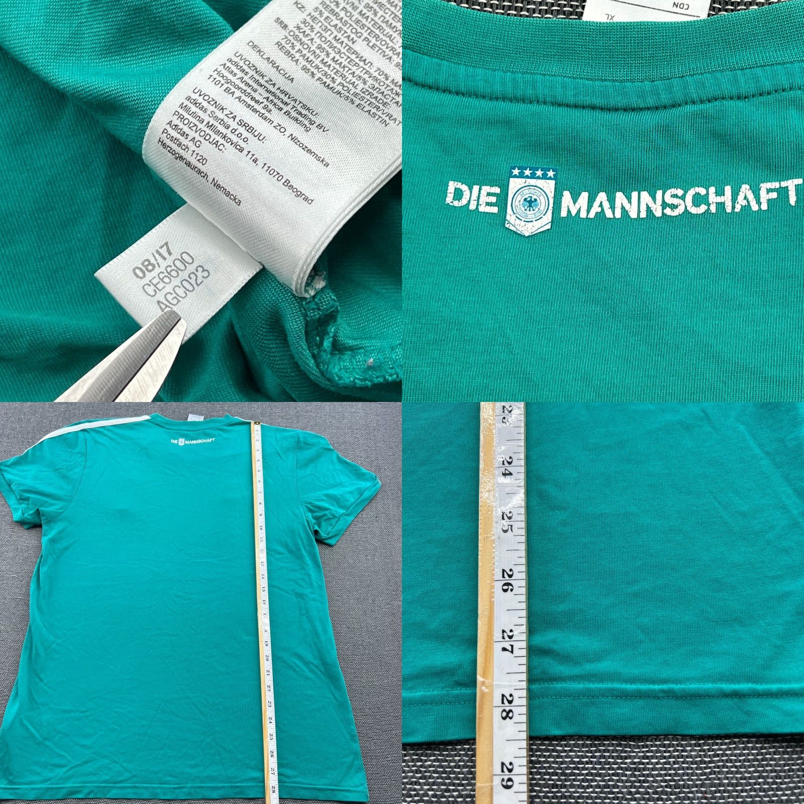 Adidas Germany 2018 Training Shirt Football Jersey Mens XL Green Drill Adidas Shirt Mens XL Green Jersey Size US XL / EU 56 / 4 - 8 Thumbnail