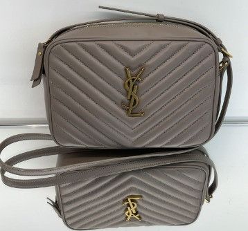 Saint Laurent Paris O1B1Hav110425 Size: Os / Lou Camera Leather Bag in Greyish Brown, Women's