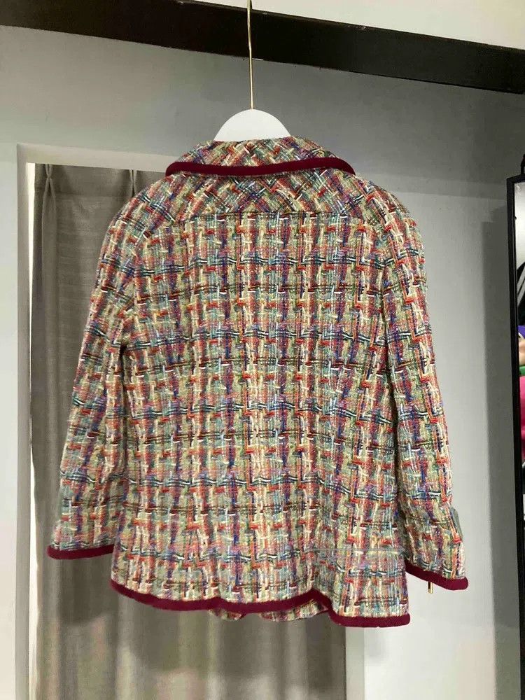 Chanel Chanel Data centre colour plaid Velcro zipper jacket Size XS / US 0-2 / IT 36-38 - 2 Thumbnail
