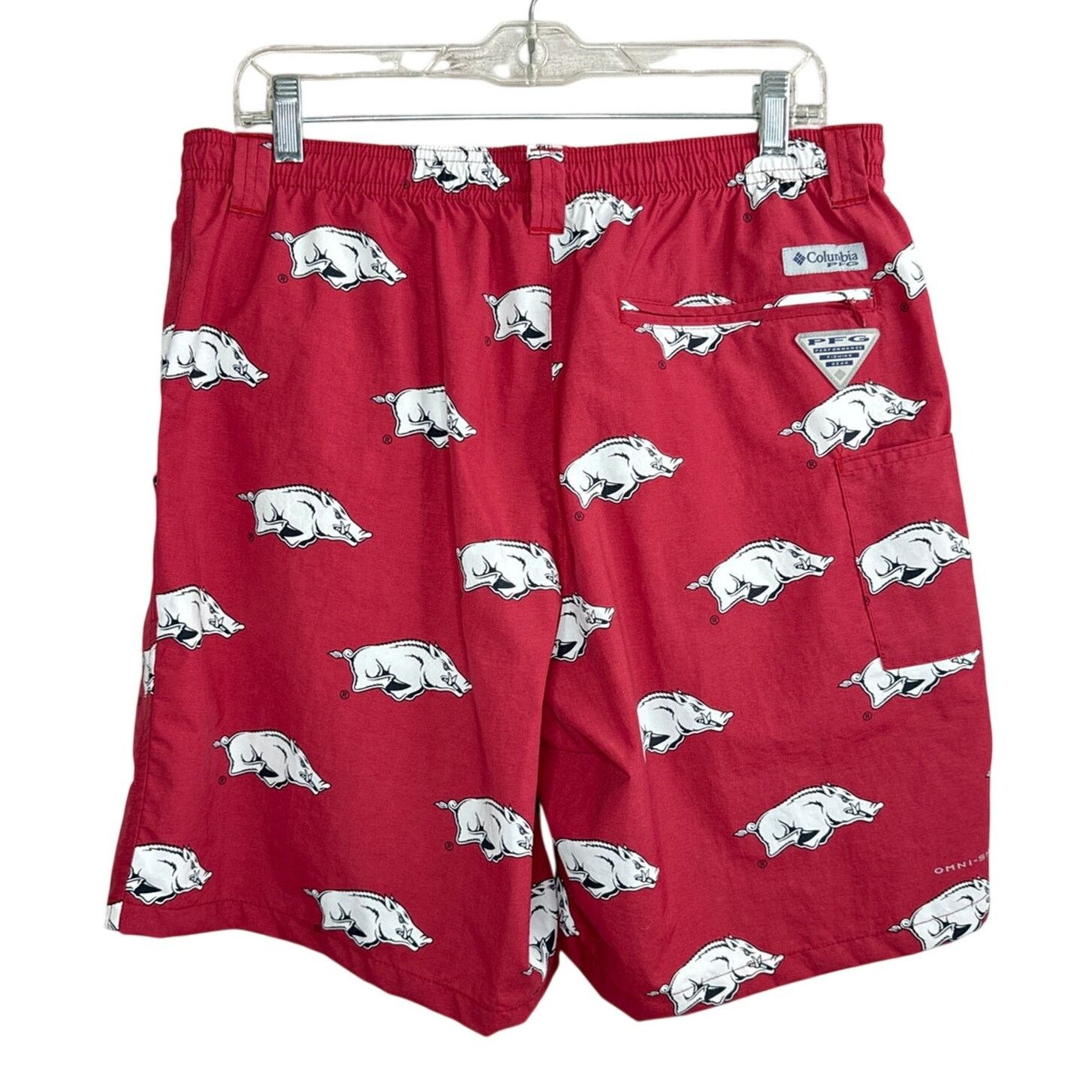 Columbia Columbia Collegiate PFG Arkansas Razorbacks Backcast Shorts Size US 34 / EU 50 - 5 Thumbnail
