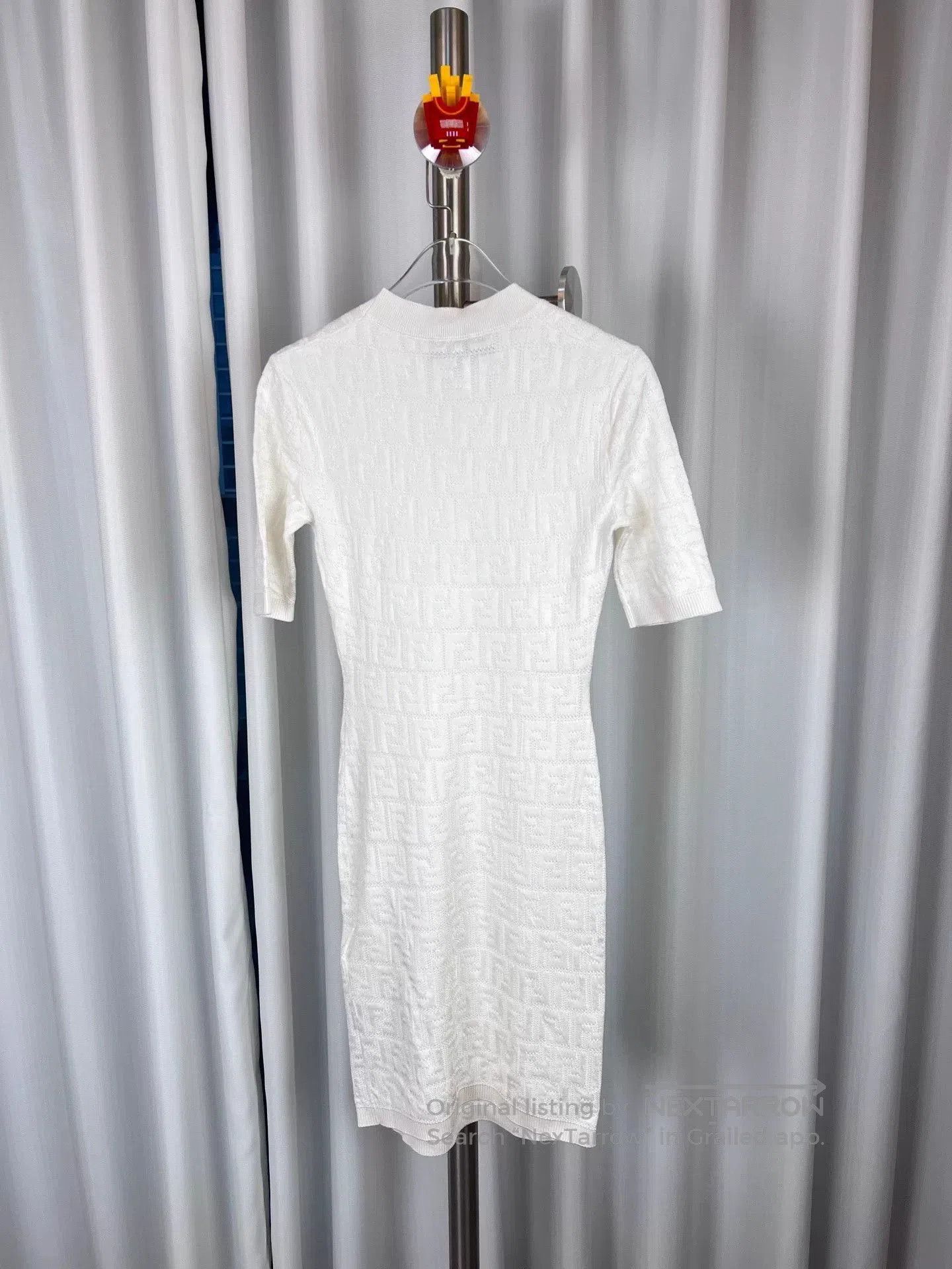 Fendi Fendi White Double F Knit Dress. Size US S / EU 44-46 / 1 - 2 Thumbnail