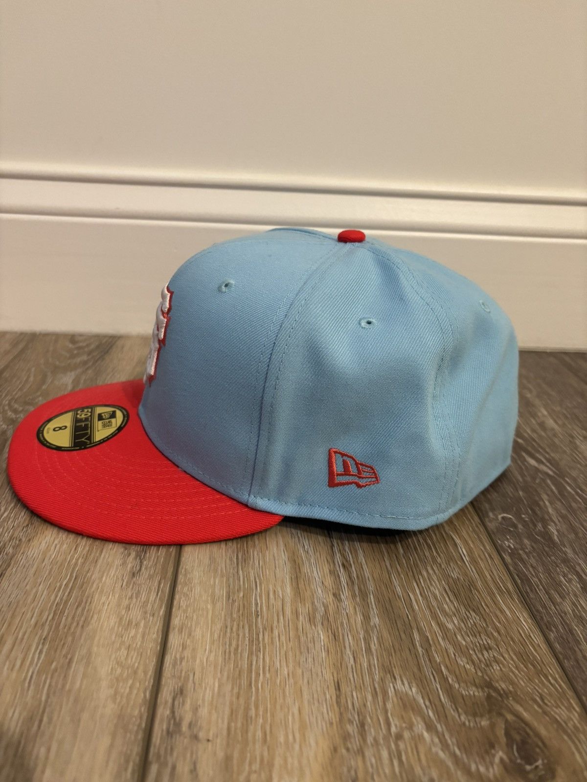 MLB × New Era San Francisco Giants Blue/Red New Era Fitted Hat Size 8 New Size ONE SIZE - 2 Thumbnail