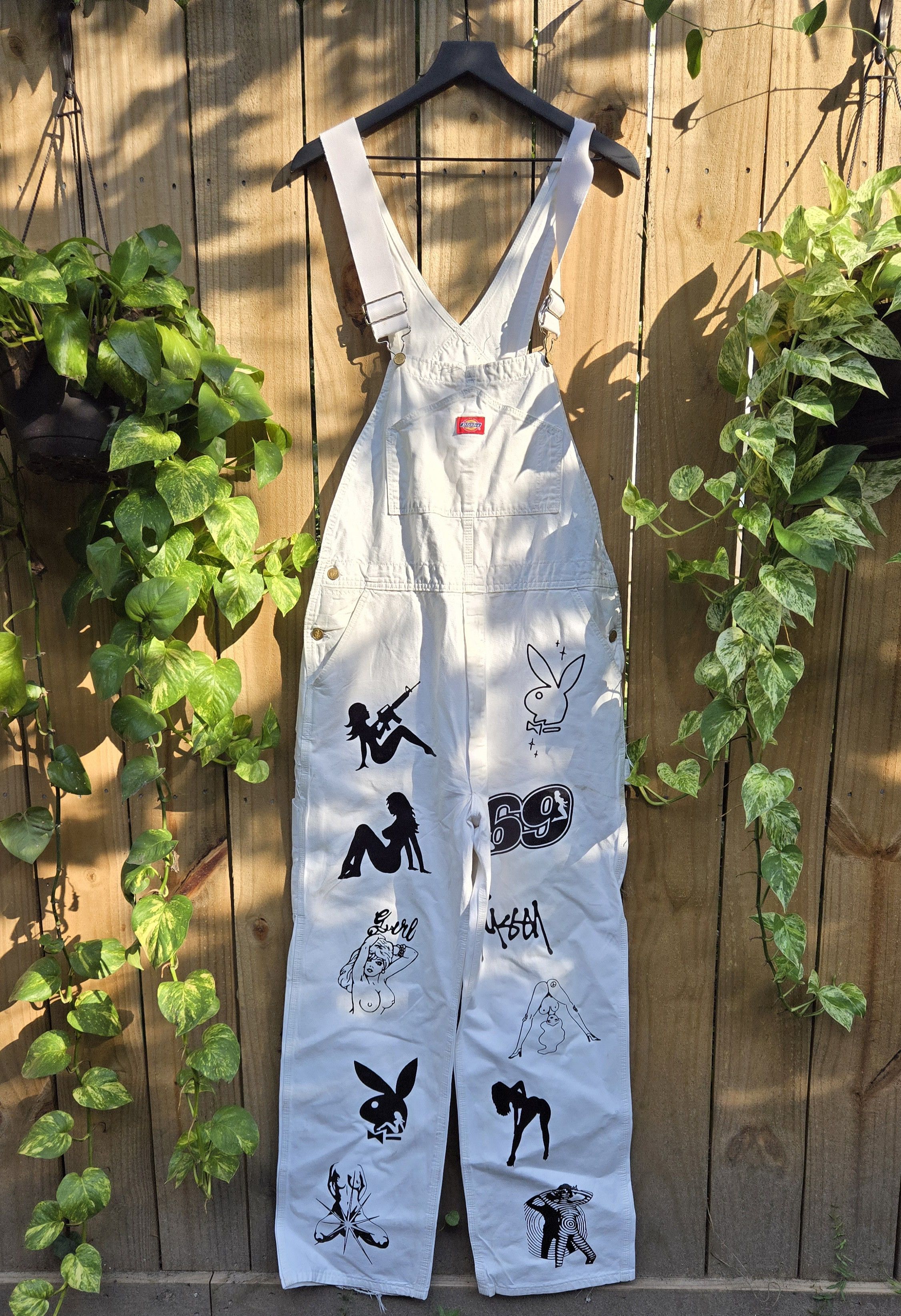 Dickies custom 1 of 1 printed Dickies Overalls jeans very rare Size US 36 / EU 52 - 1 Thumbnail
