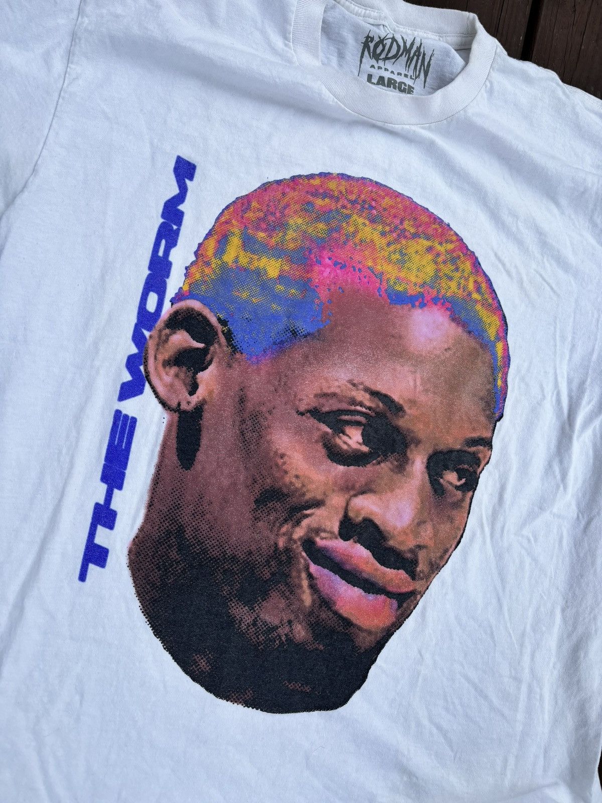 Pacsun Dennis Rodman The Worm #91 NBA Big Head Hair Pacsun T-Shirt Size US L / EU 52-54 / 3 - 4 Thumbnail
