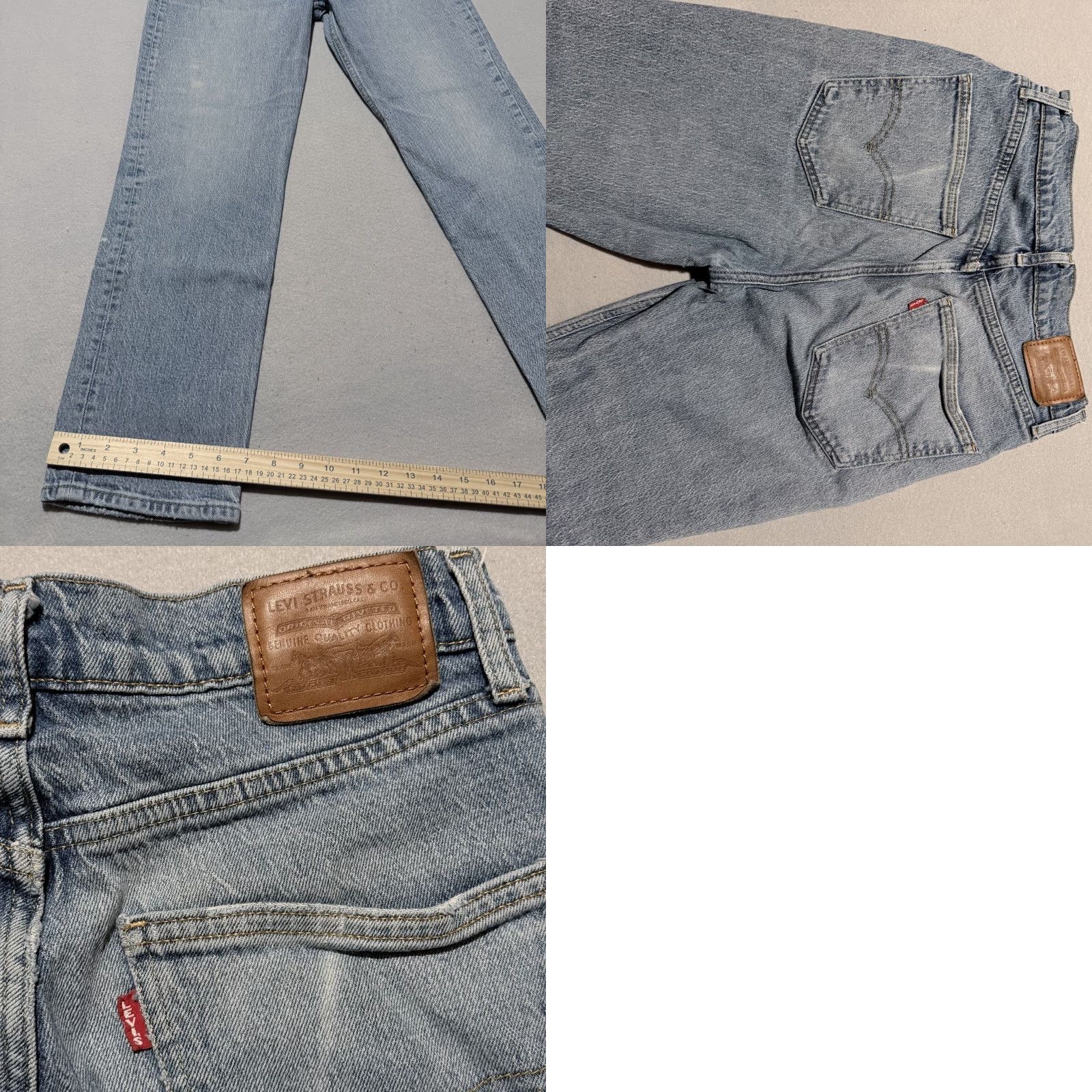 Levi's Levi's Jeans Women's Blue Premium 70s Straight High Rise Slim Fit 30x28 Denim Size 30" / US 8 / IT 44 - 9 Thumbnail