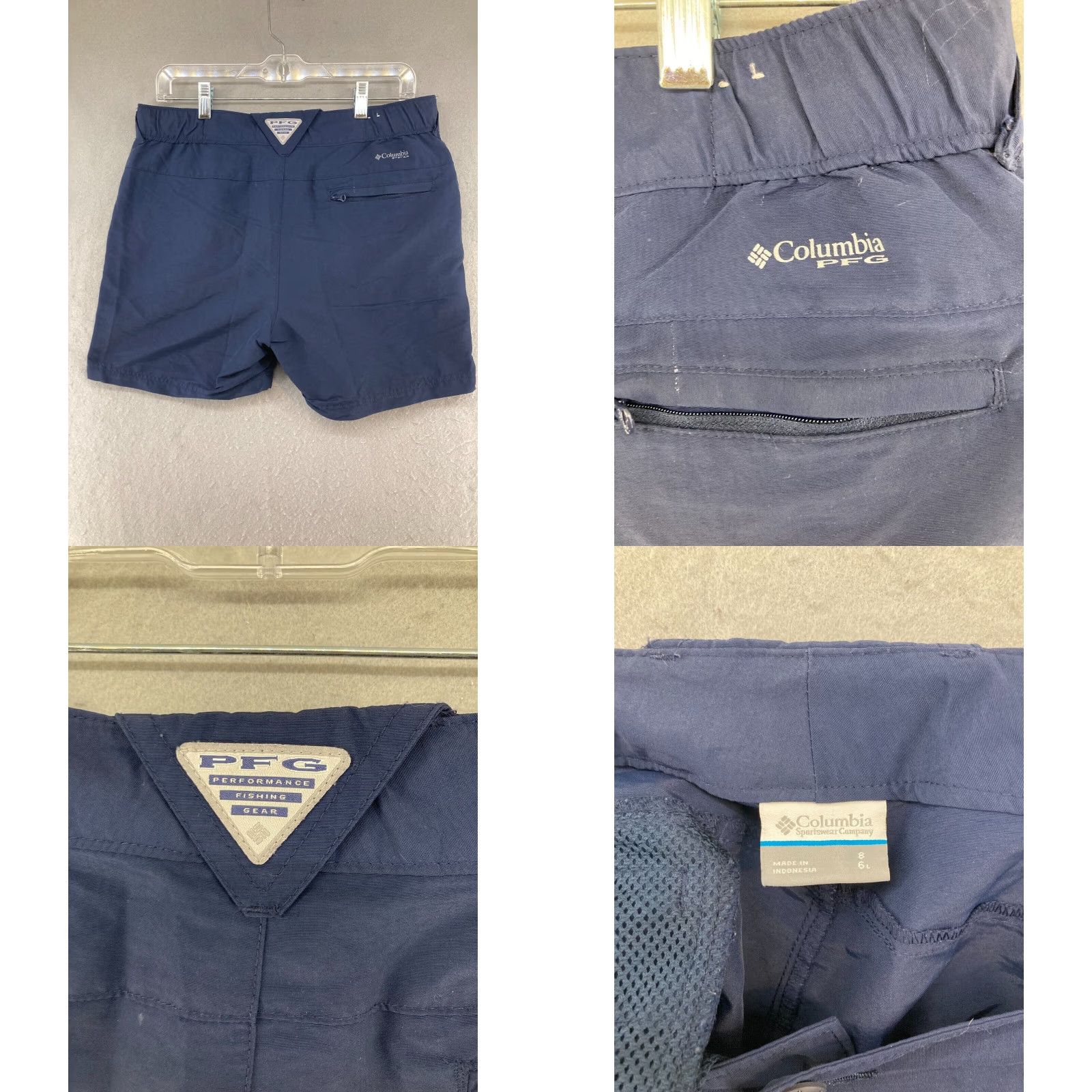 Vintage Columbia PFG Women's Bermuda Shorts Size 8 Blue Outdoor Hiking Fishing Size 30" / US 8 / IT 44 - 8 Thumbnail