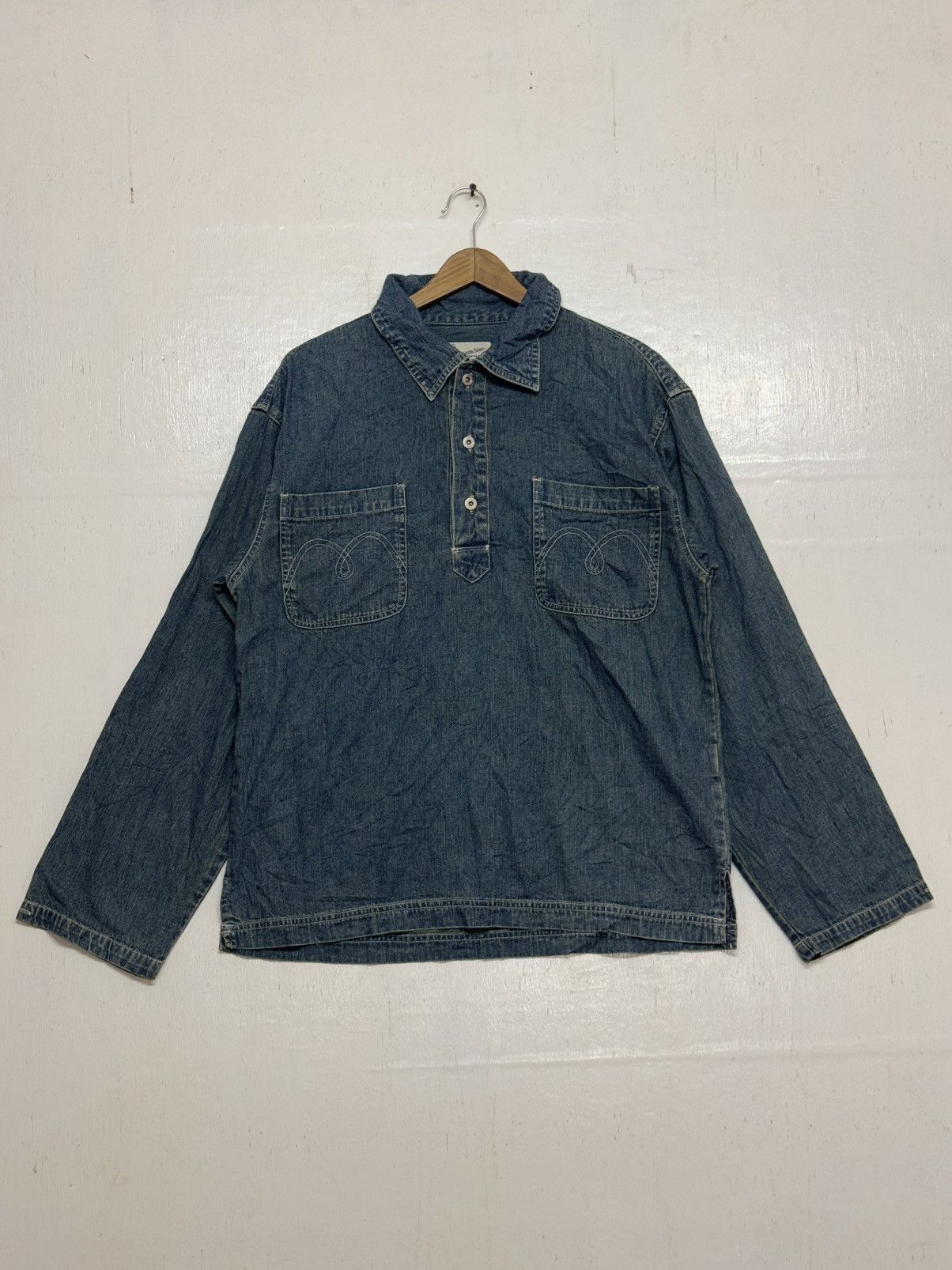 Vintage Vintage Genuine Idot Pullover Denim Size US M / EU 48-50 / 2 - 4 Thumbnail