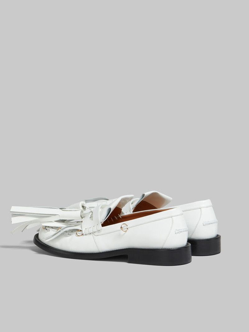 Marni o1w1db11225 Leather Loafers in White Size US 8 / IT 38 - 3 Thumbnail