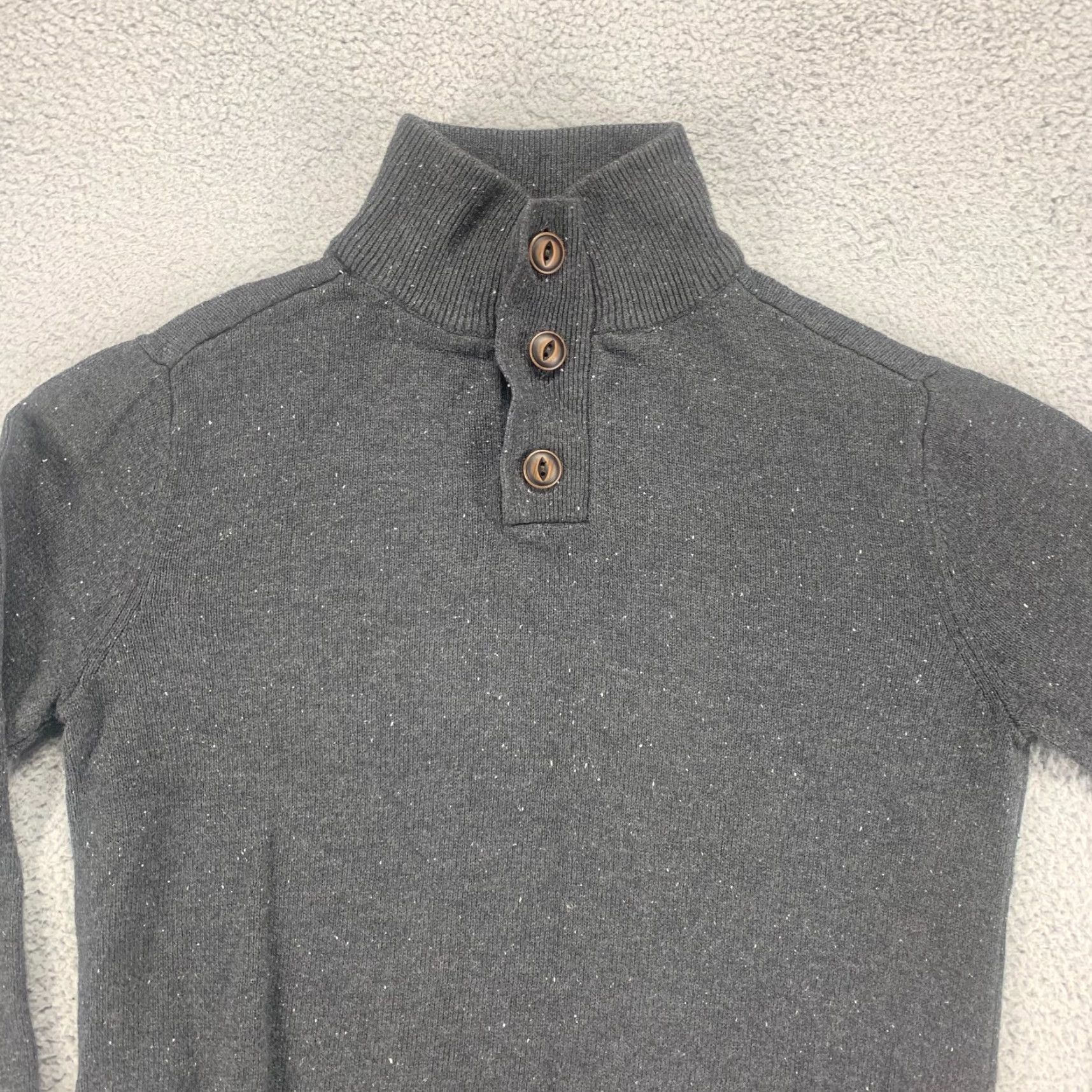 Gap GAP Sweater Womens Small Gray Pullover Long Sleeve Button Casual Outdoor Size S / US 4 / IT 40 - 4 Thumbnail