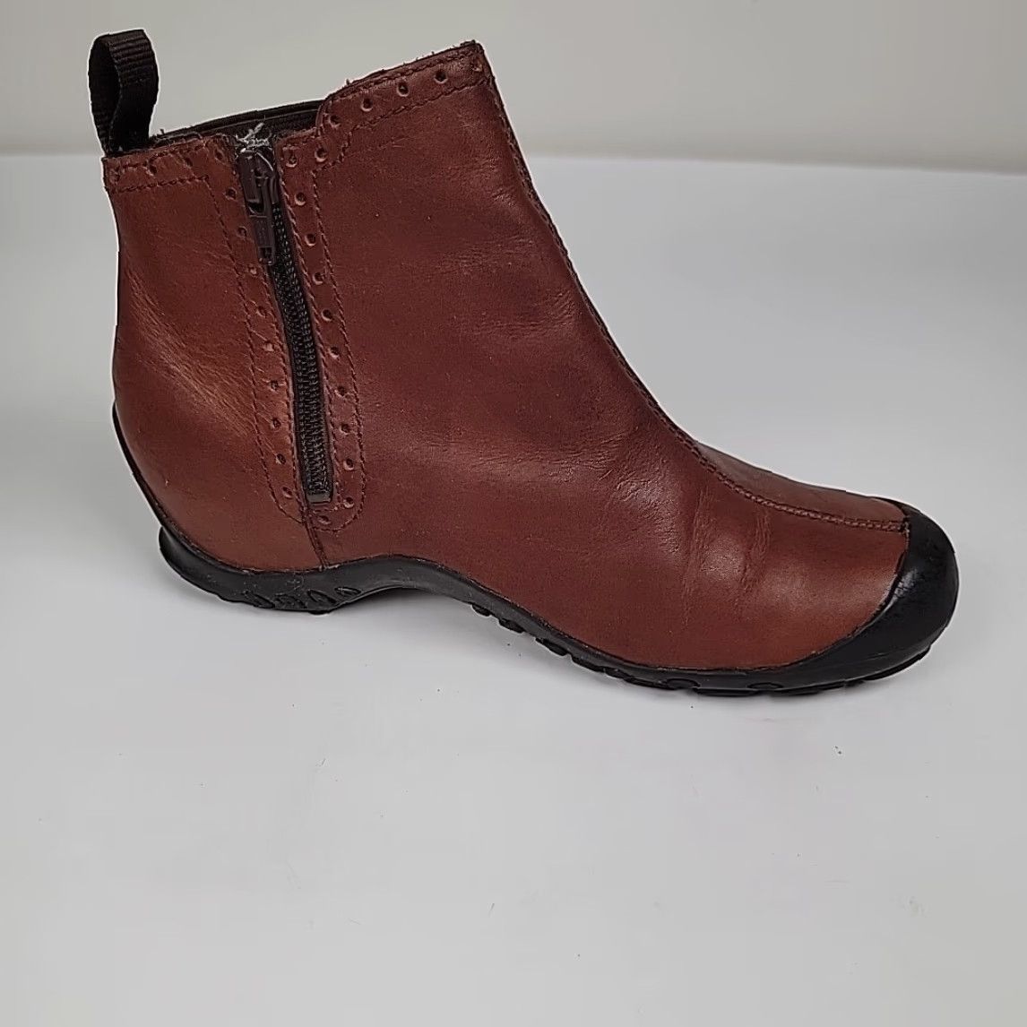 Merrell Merrell Plaza Saddle Tan Leather Chelsea Waterproof Women's Size 8 US/38.5 EU Boot Womens Size US 8 / IT 38 - 5 Thumbnail