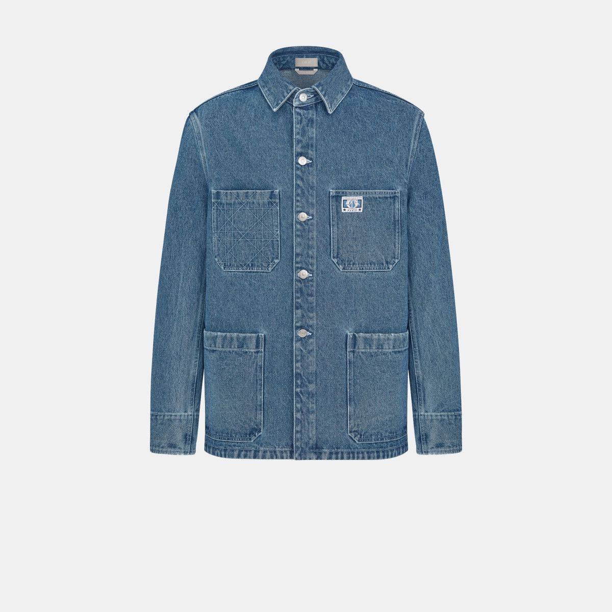 Dior o1bcso1str0226 Charm Overshirt in Blue Size US XL / EU 56 / 4 - 1 Thumbnail