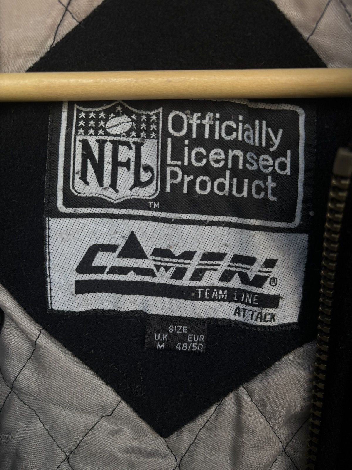 NFL × Vintage Vintage Los Angeles Raiders varsity jacket 1991 NFL leather Size US M / EU 48-50 / 2 - 3 Thumbnail