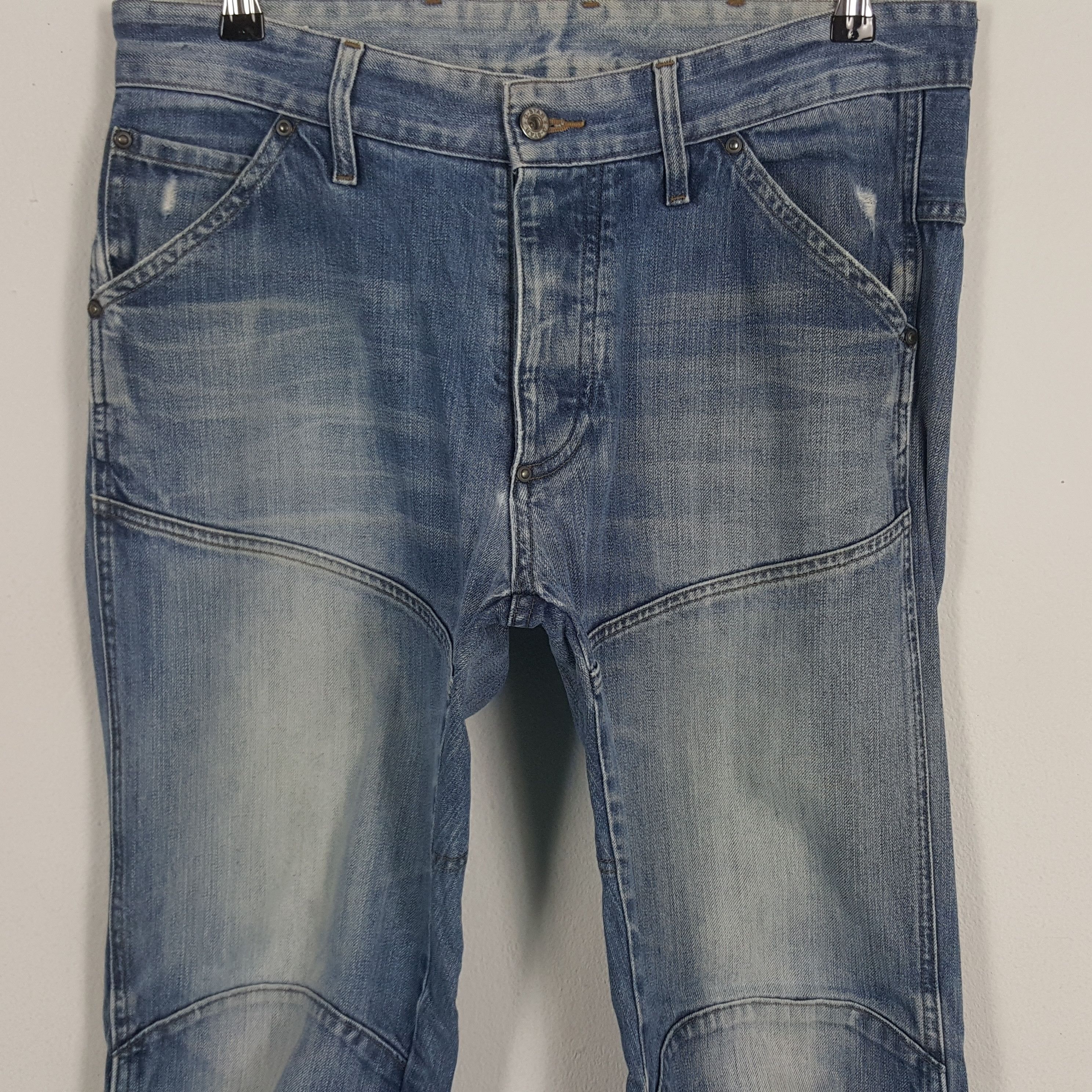 G-Star × Vintage Vintage G-Star Raw Japanese Brand Bikers Style Denim Jeans Size US 34 / EU 50 - 2 Thumbnail