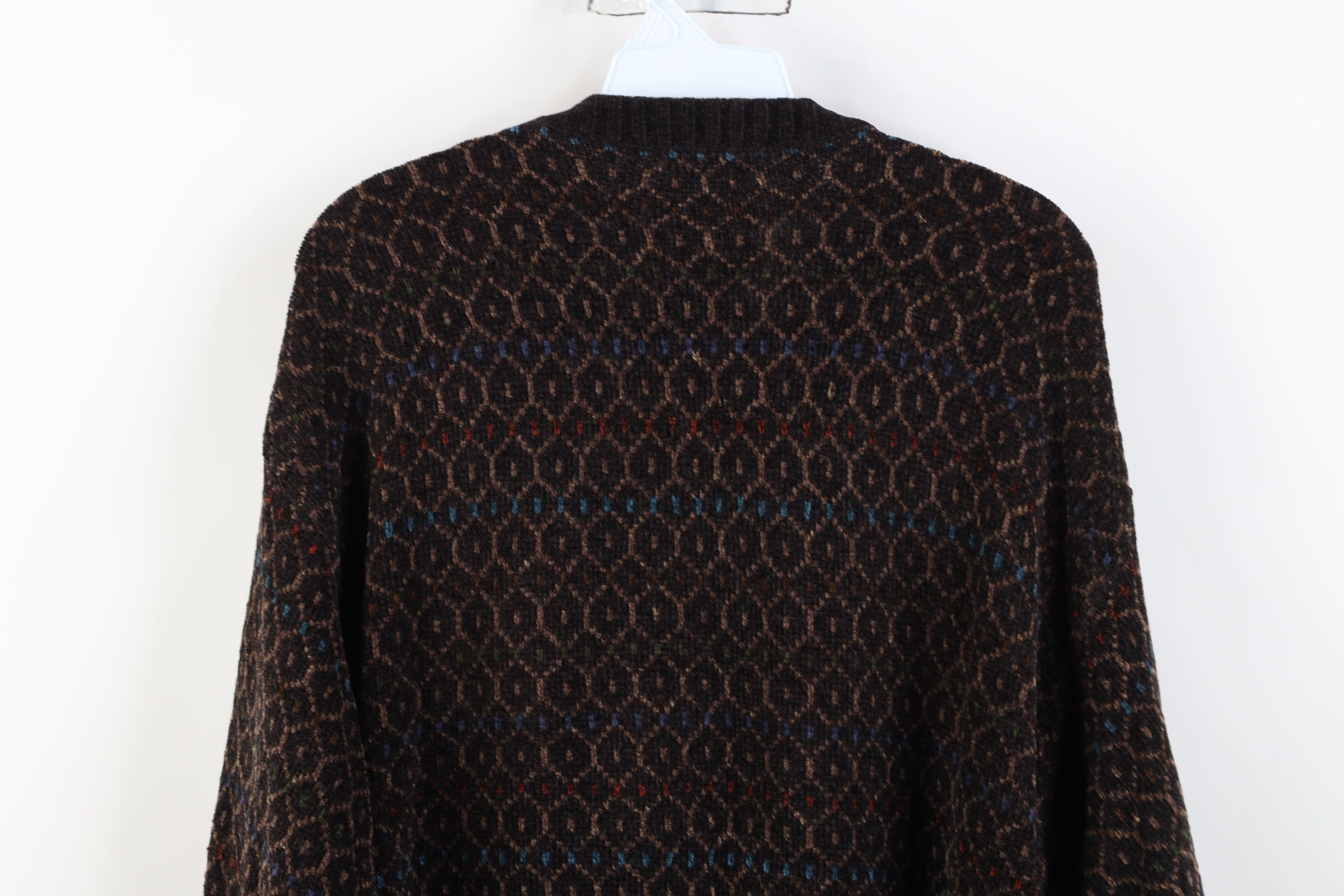 Vintage Vintage 90s Streetwear Fleece Knit Crewneck Sweater Brown Size US S / EU 44-46 / 1 - 9 Thumbnail
