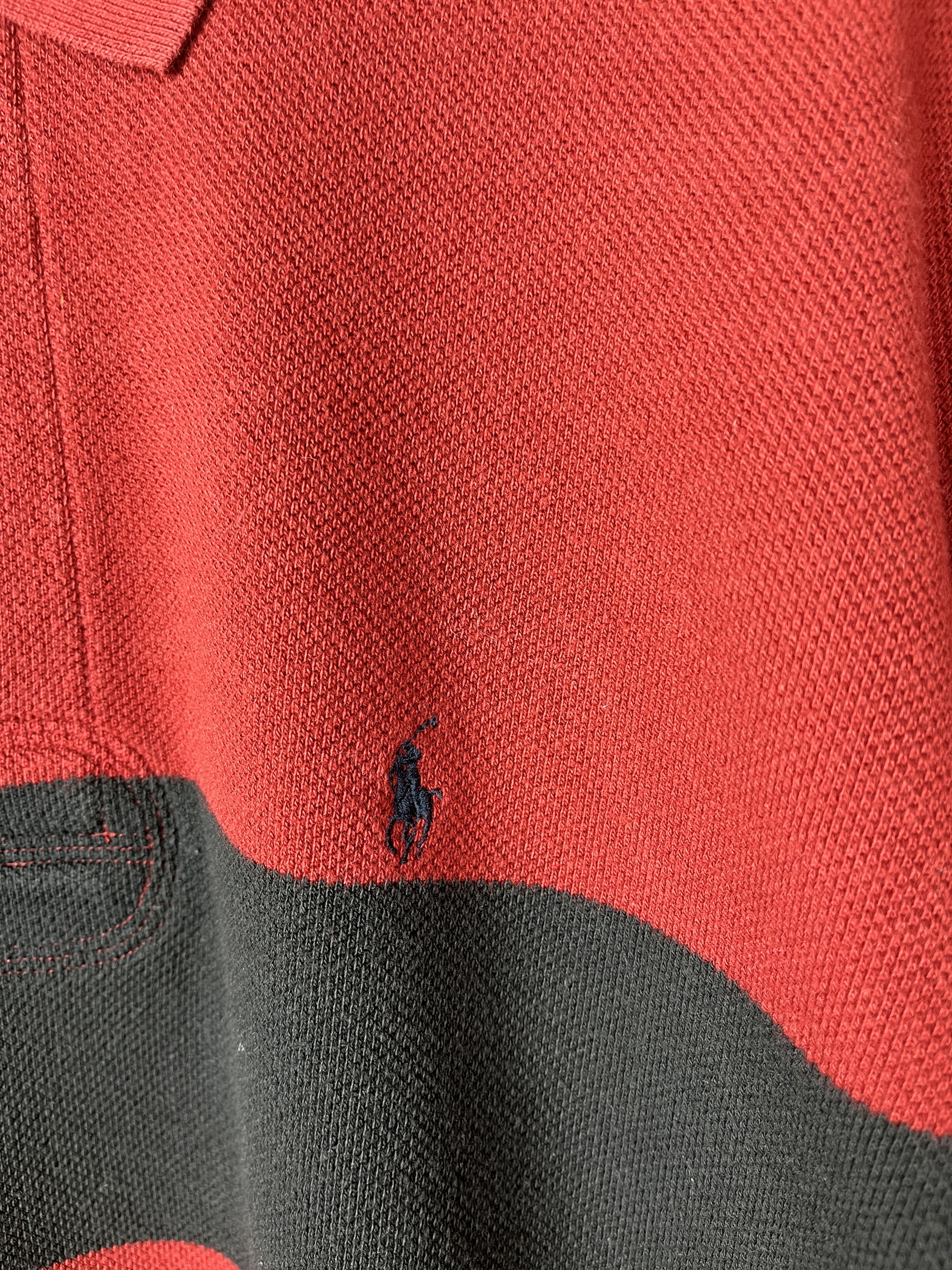 Polo Ralph Lauren × Rugby Ralph Lauren × Vintage Vintage Polo by Ralph Lauren Rugby Shirt Elbow Pads Size US XL / EU 56 / 4 - 5 Thumbnail