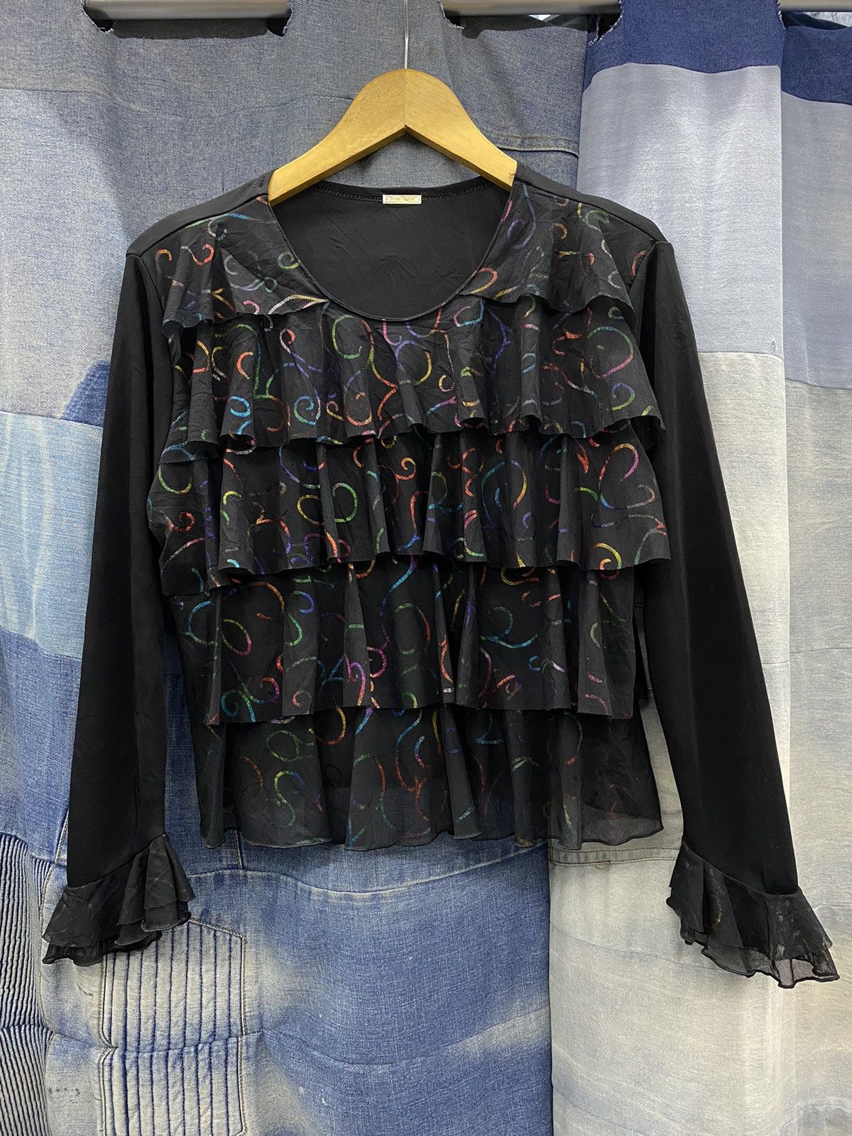 If Six Was Nine × Japanese Brand × Tsumori Chisato ISSEY MIYAKE YOHJI STYLE blouses abstract avant garde pyrami Size S / US 4 / IT 40 - 1 Thumbnail