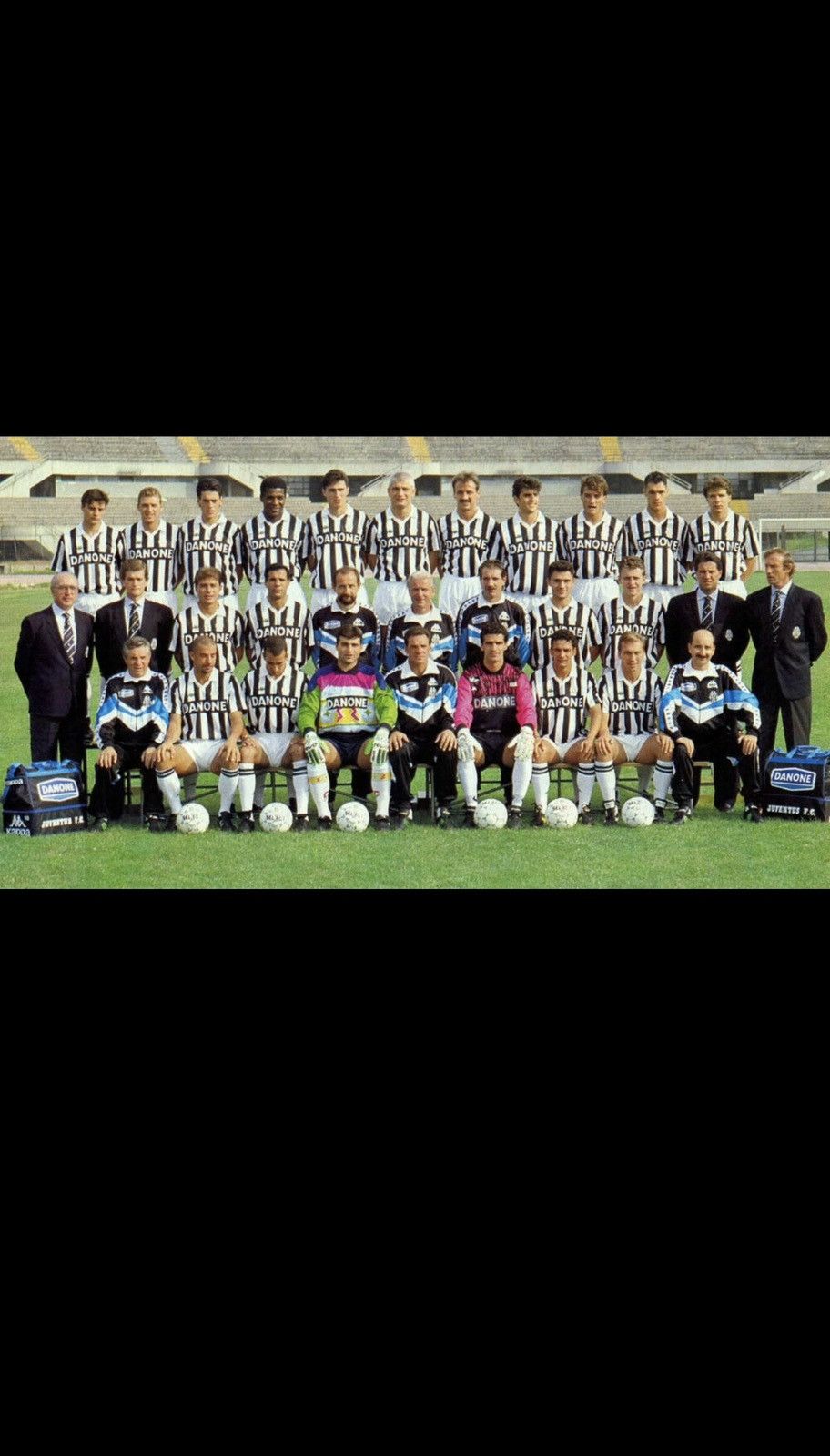Kappa Juventus Baggio Home Tracktop 1993-94 DANONE Kappa Vintage!! Size US L / EU 52-54 / 3 - 2 Thumbnail