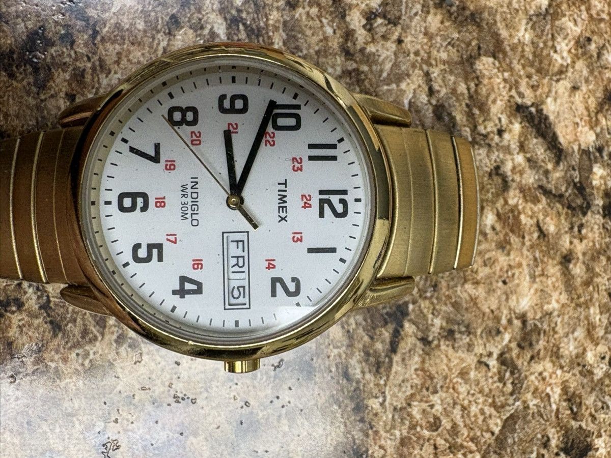 Timex Timex Easy Reader Mens Watch 35mm Gold Tone T2N092 Indiglo Size ONE SIZE - 1 Thumbnail