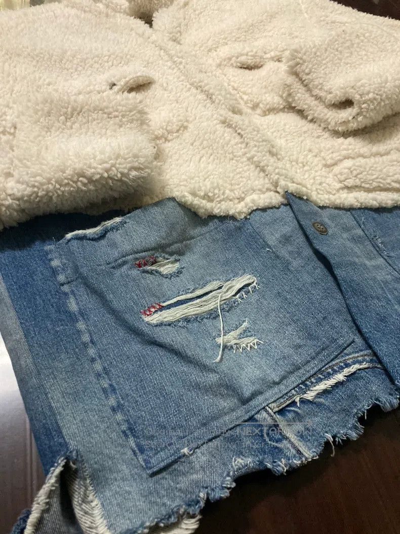 Greg Lauren Greg Lauren Furry denim patchwork jacket Size US L / EU 52-54 / 3 - 2 Thumbnail