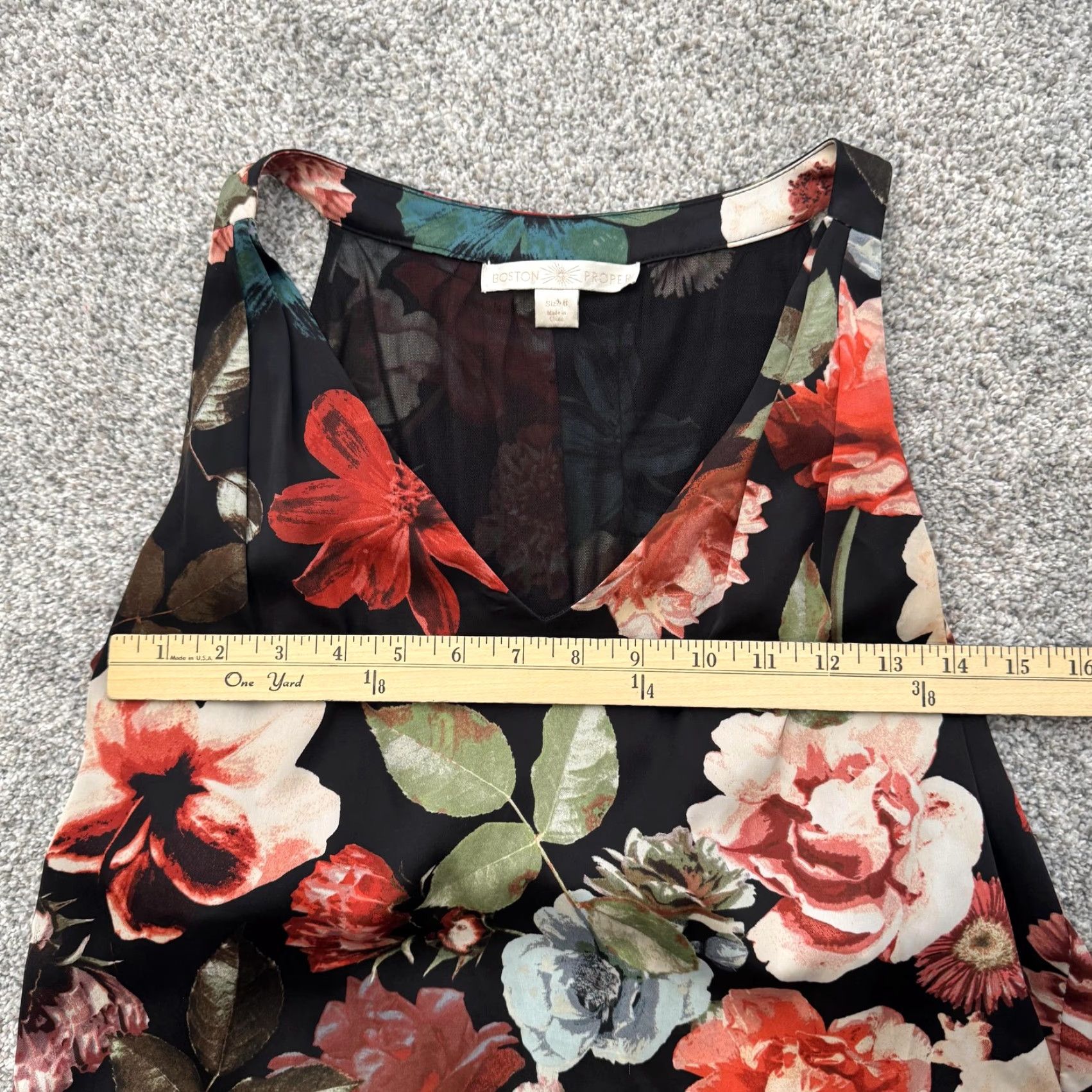 Boston Proper Boston Proper Blouse Tank 6 Multicolor Floral Bohemian Fairy Womens V-Neck Sleeveless Size M / US 6-8 / IT 42-44 - 3 Thumbnail