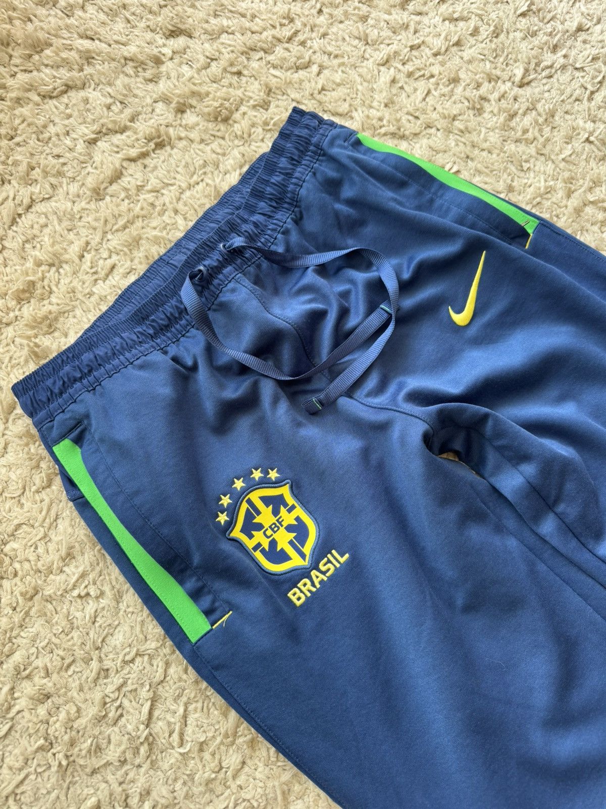 Nike Nike Brazil 2022-2023 Soccer Pants Football Joggers Size US 32 / EU 48 - 5 Thumbnail