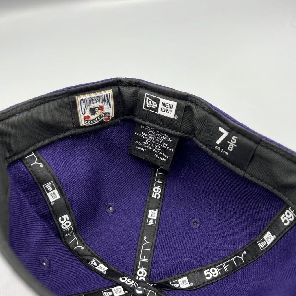 New Era Florida Marlins Hat Men 7 5/8 59Fifty New Era MLB Fitted Cap Size ONE SIZE - 5 Thumbnail