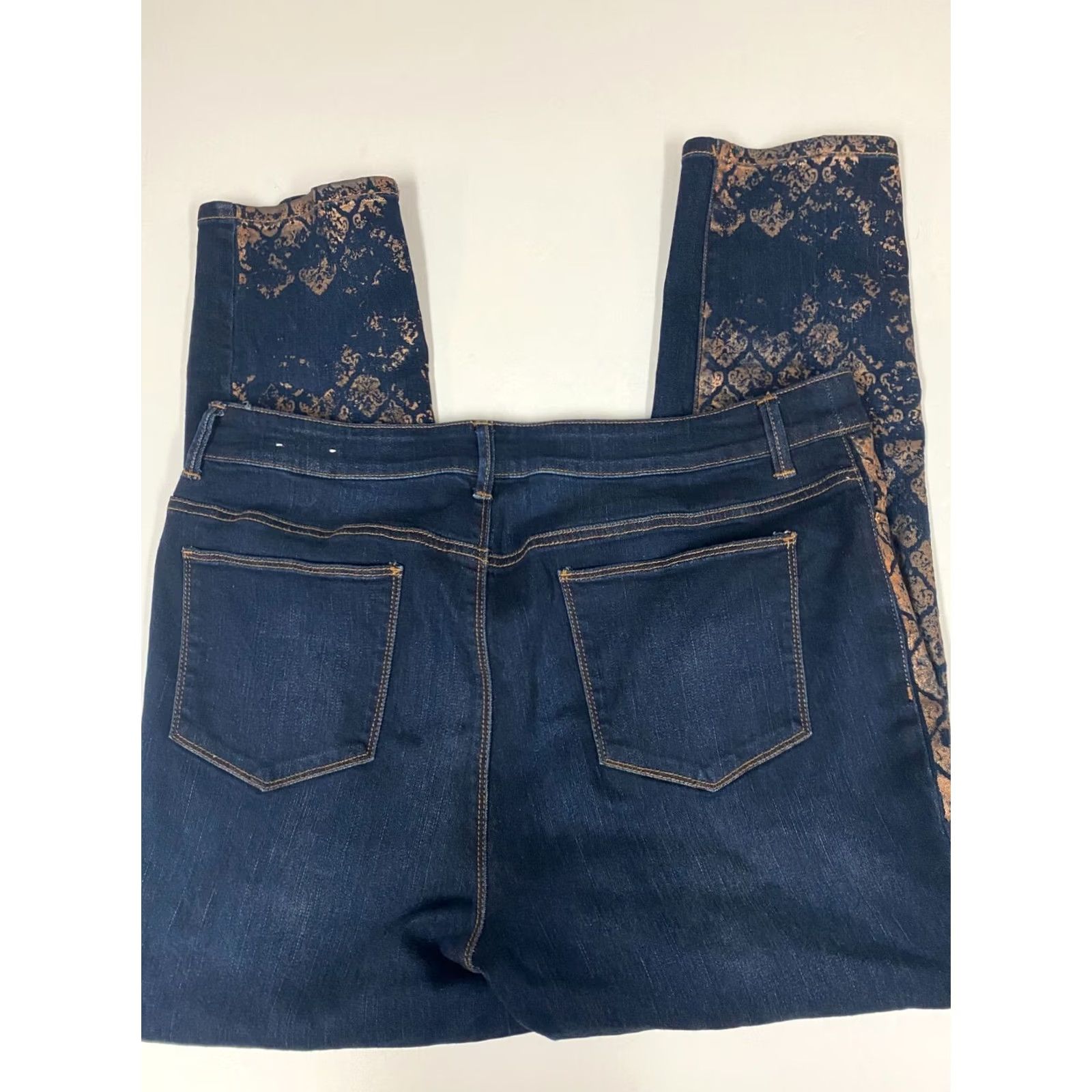 Vintage Chicos Jeans 2P Petites Blue Jeggings Womens Platinum Dark Denim Designer Shirt? Size 26" / US 2 / IT 38 - 5 Thumbnail