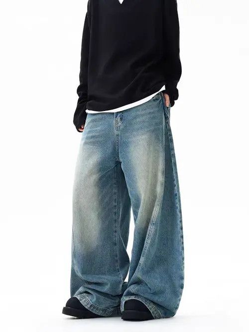 VIBE Heavyweight vintage wash tie-dye hip-hop baggy jeans Size US 30 / EU 46 - 5 Thumbnail