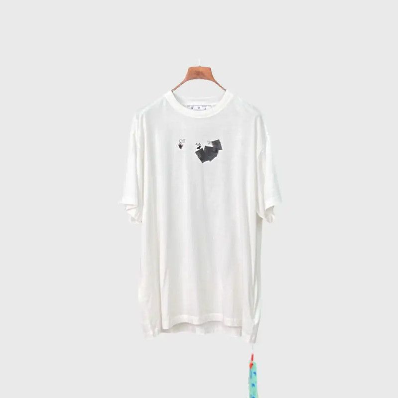 Off-White Off-White Men's Summer White Printed T-Shirt 0089 Size US M / EU 48-50 / 2 - 1 Thumbnail