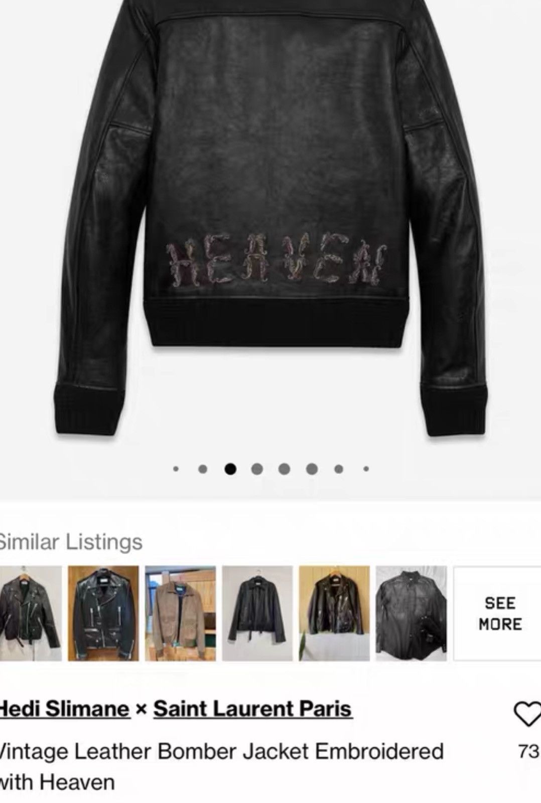 Saint Laurent Paris Saint Laurent SLP 2017FW Heaven Shearling Aviator Leather Size US M / EU 48-50 / 2 - 9 Thumbnail