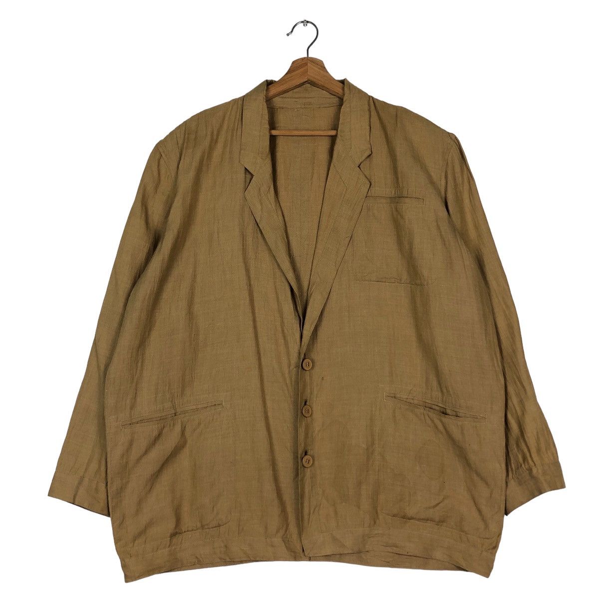 Issey Miyake Vintage Bomber Chore Jacket Tete Homme Katoh Kazutaka Japan Size US L / EU 52-54 / 3 - 1 Thumbnail