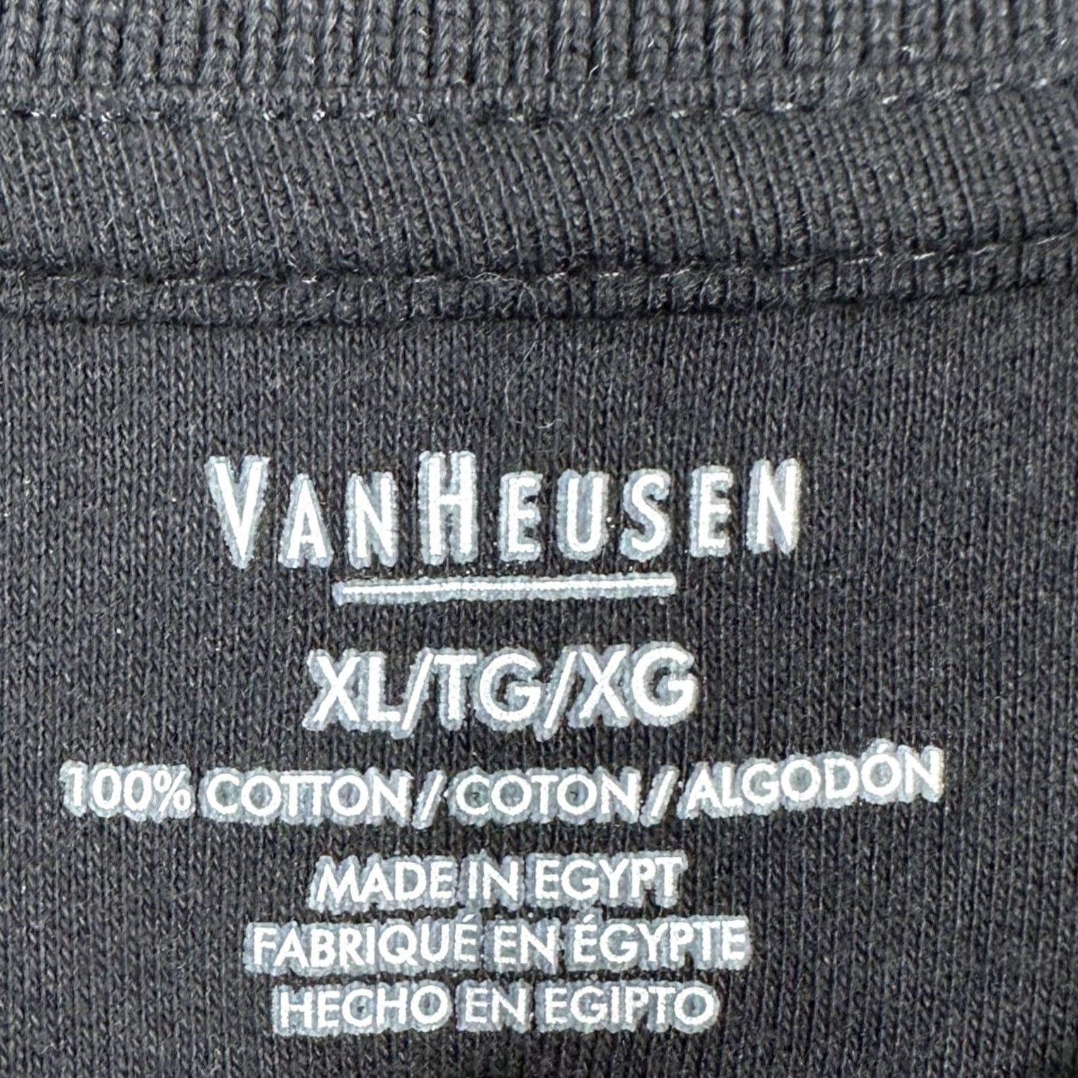 Van Heusen NEW Van Heusen Polo Shirt Mens XL Black Solid Rugby Casual Regular Fit Size US XL / EU 56 / 4 - 4 Thumbnail