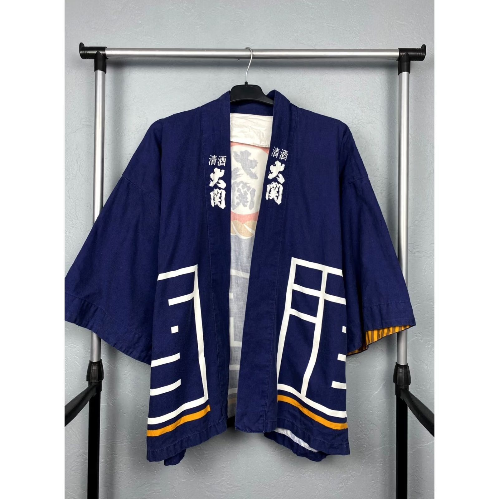Vintage VINTAGE Japanese Traditional Indigo Kimono Shirt Cardigan L Blue Cotton 3/4 Sleeve Men's Size US L / EU 52-54 / 3 - 4 Thumbnail