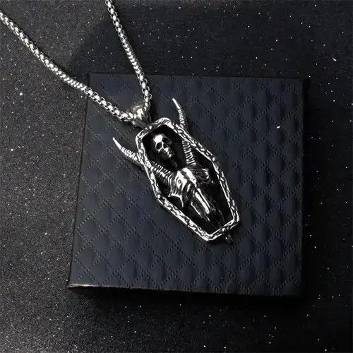 High Sport × Jewelry × Other Stainless Steel Sheephead Skull Necklace Pendant Size ONE SIZE - 2 Thumbnail