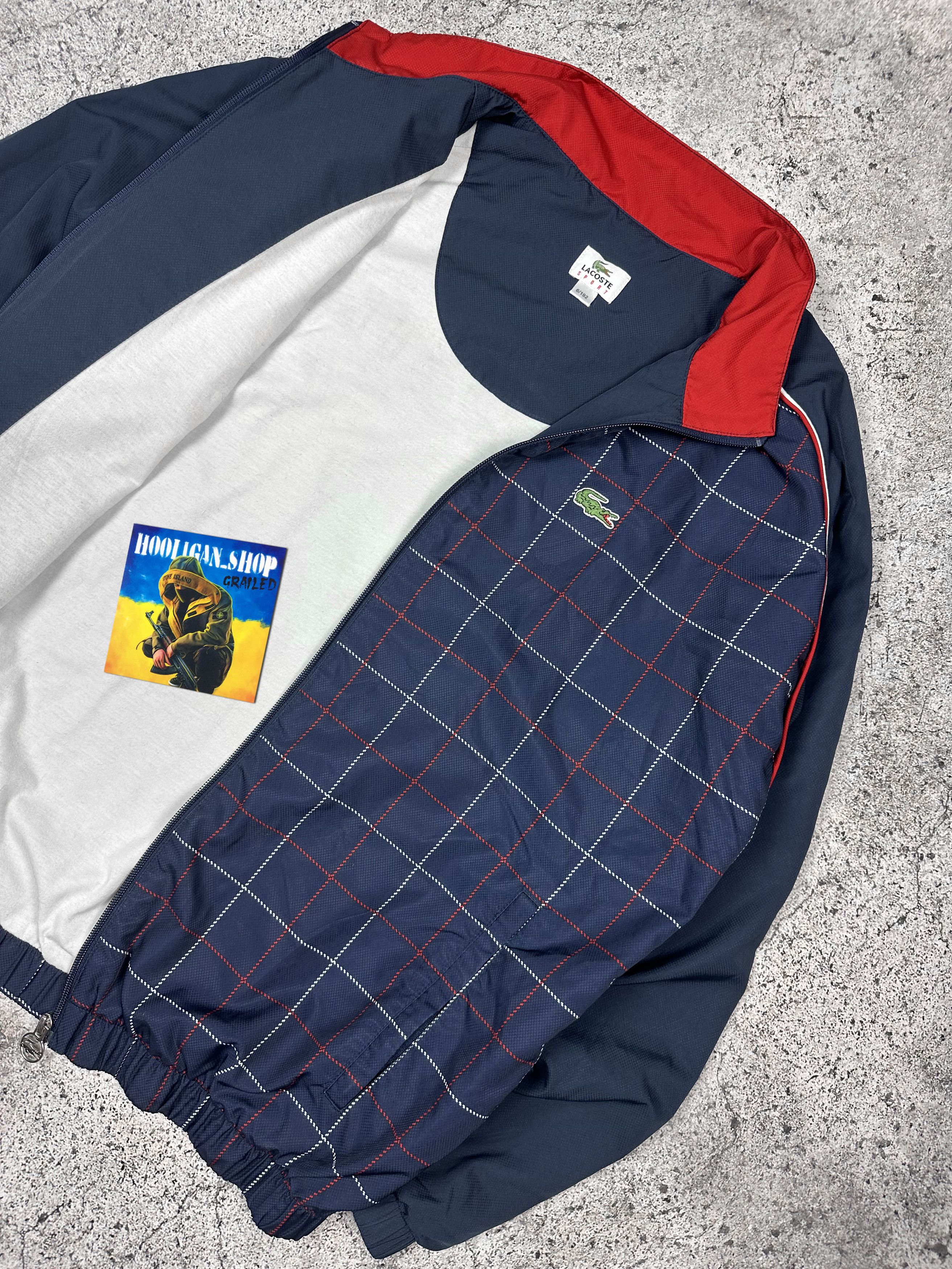 Lacoste 🐊 Lacoste Sport Vintage Olympics Track Jacket Y2K Drill 🐊 Size US XL / EU 56 / 4 - 5 Thumbnail