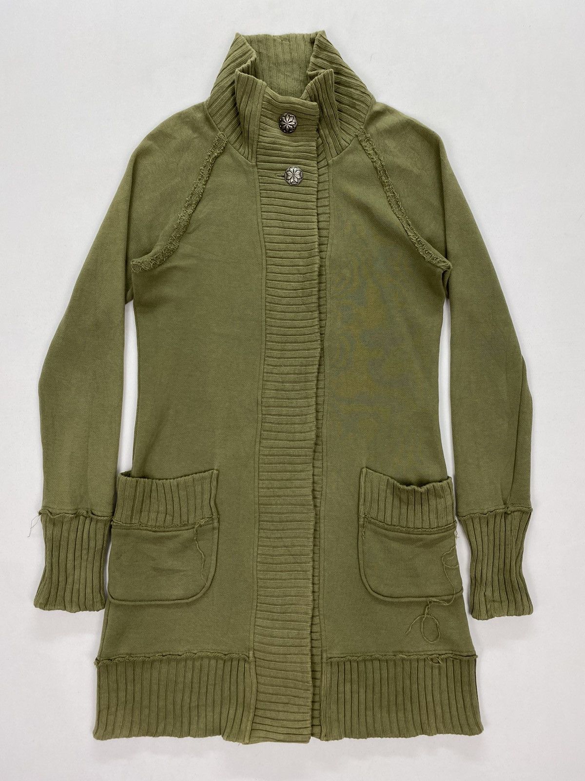 Japanese Brand L3 Distressed Raw Edge Sweater Size XS / US 0-2 / IT 36-38 - 3 Thumbnail