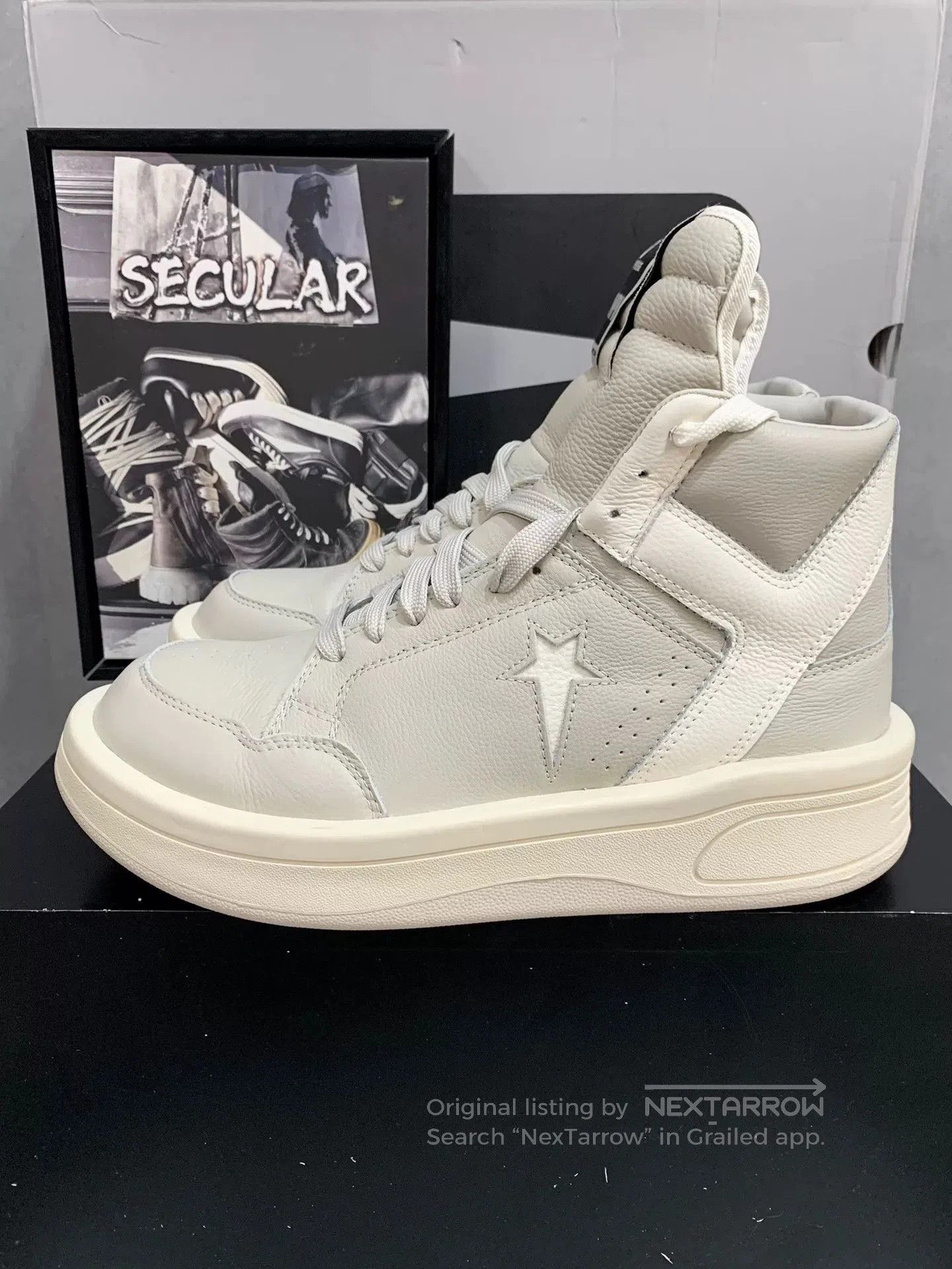 Rick Owens Drkshdw DRKSHDW x Converse TURBOWPN Mid. Size US 5 / EU 37 - 2 Thumbnail